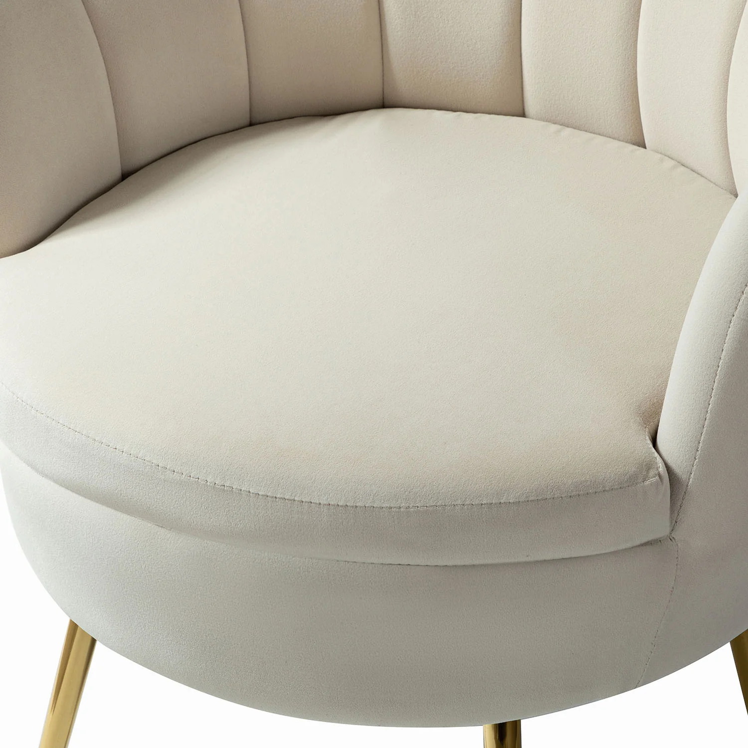 Donata Barrel Chair in Tan - Image 5