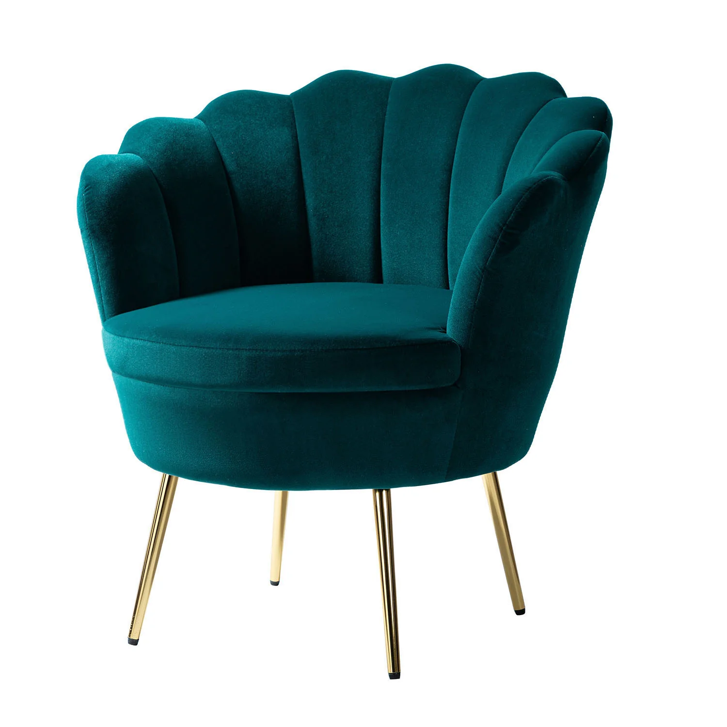 Donata Barrel Chair in Teal - Image 2