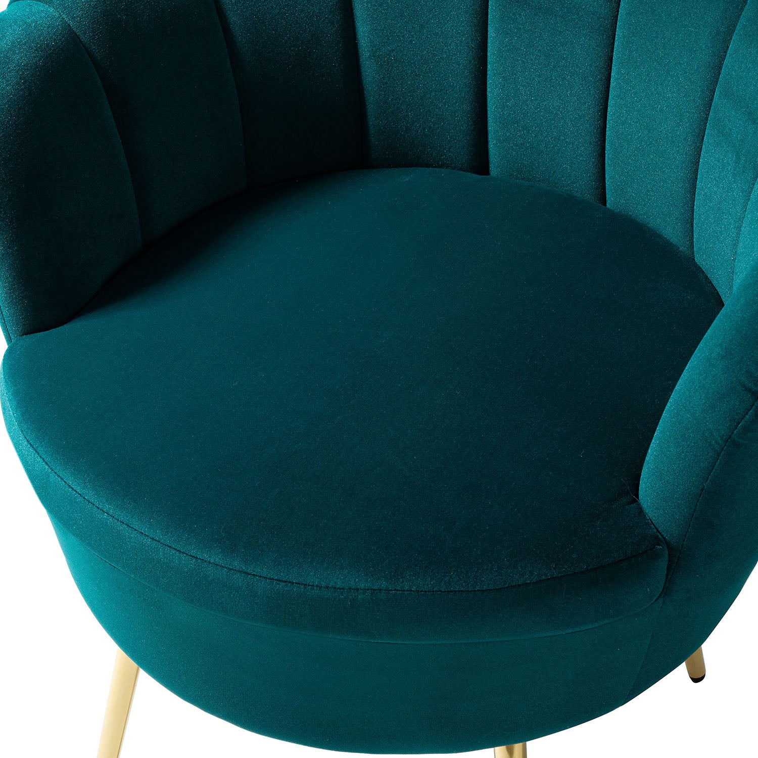 Donata Barrel Chair in Teal - Image 5