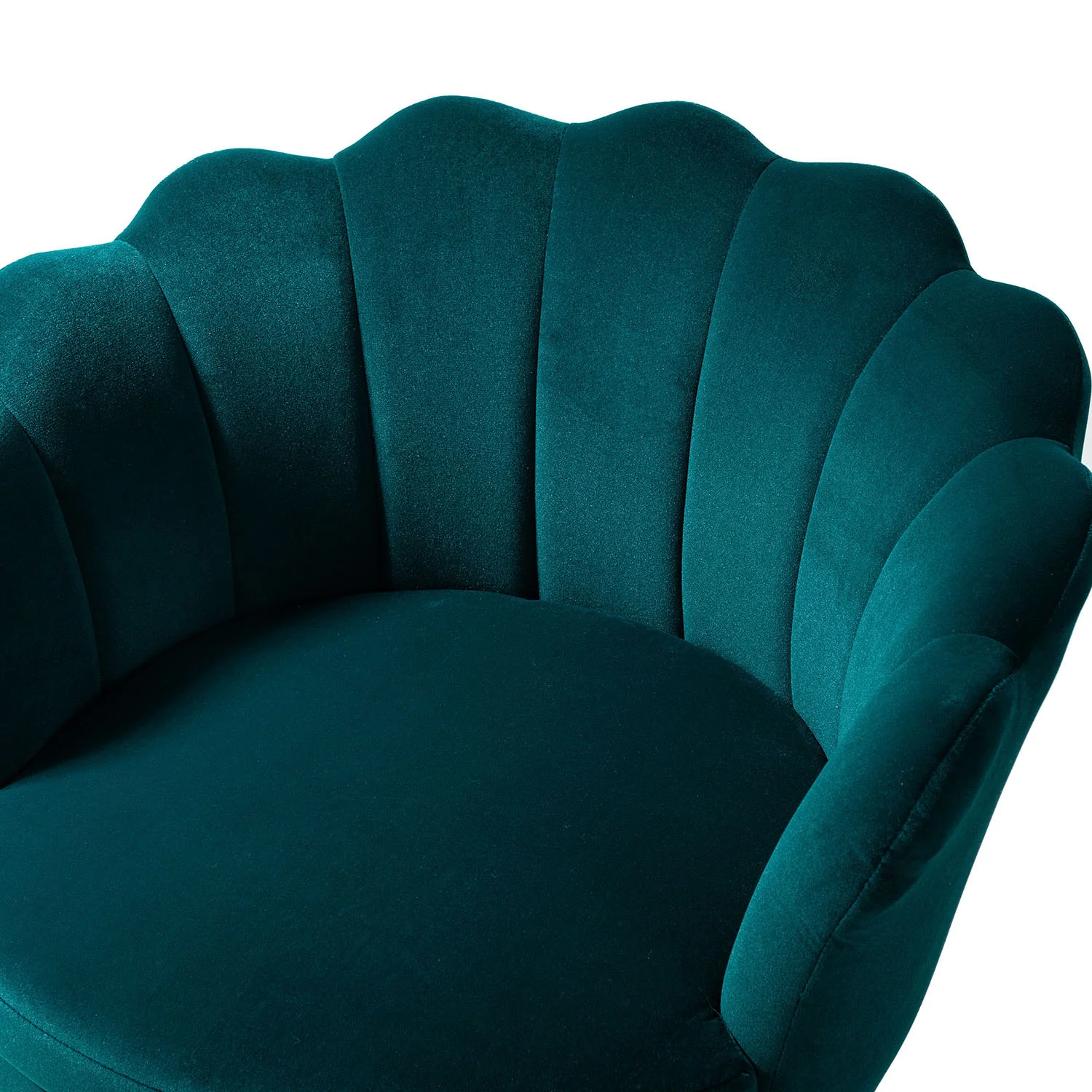 Donata Barrel Chair in Teal - Image 6