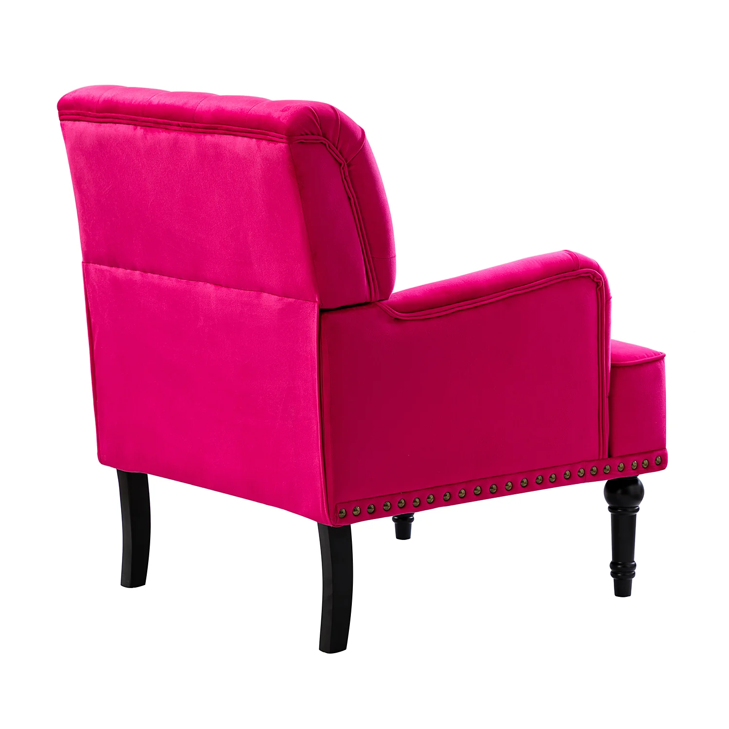 Battista Armchair in Fuchsia - Image 3