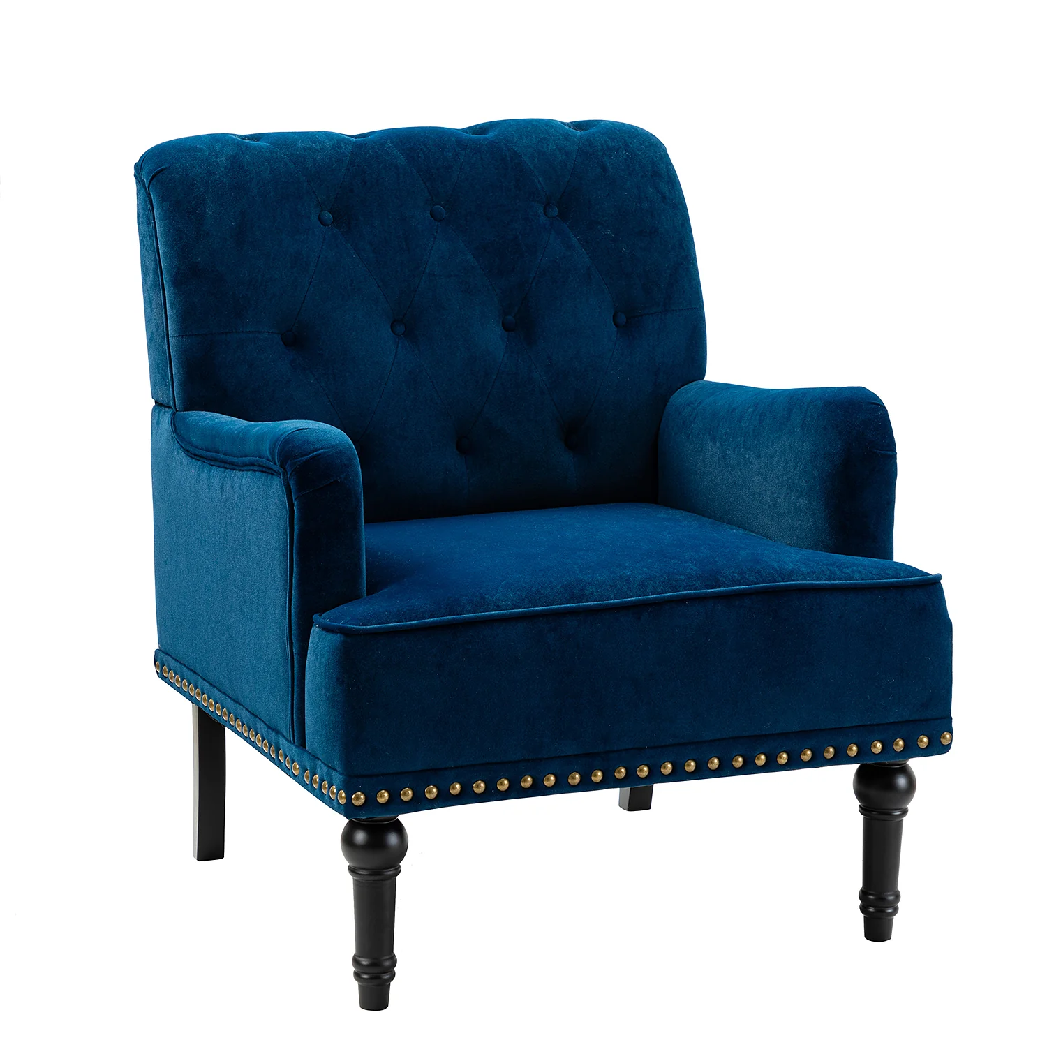Battista Armchair in Navy - Image 2