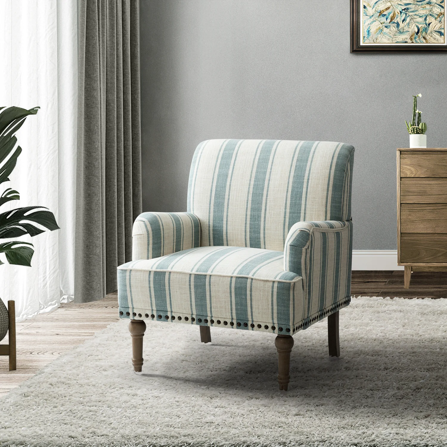 Forli Armchair in Blue