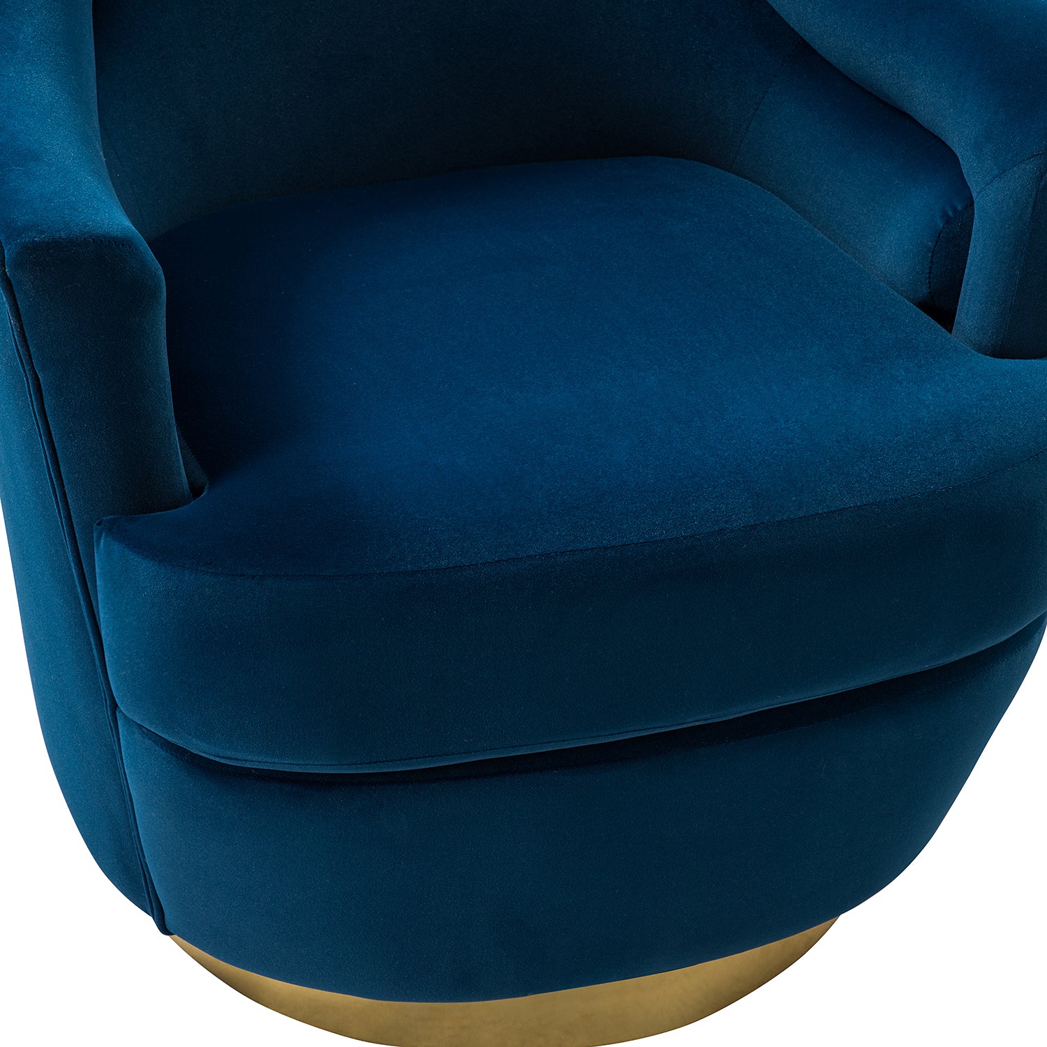 Burkhard Swivel barrel Chair in Navy - Image 6