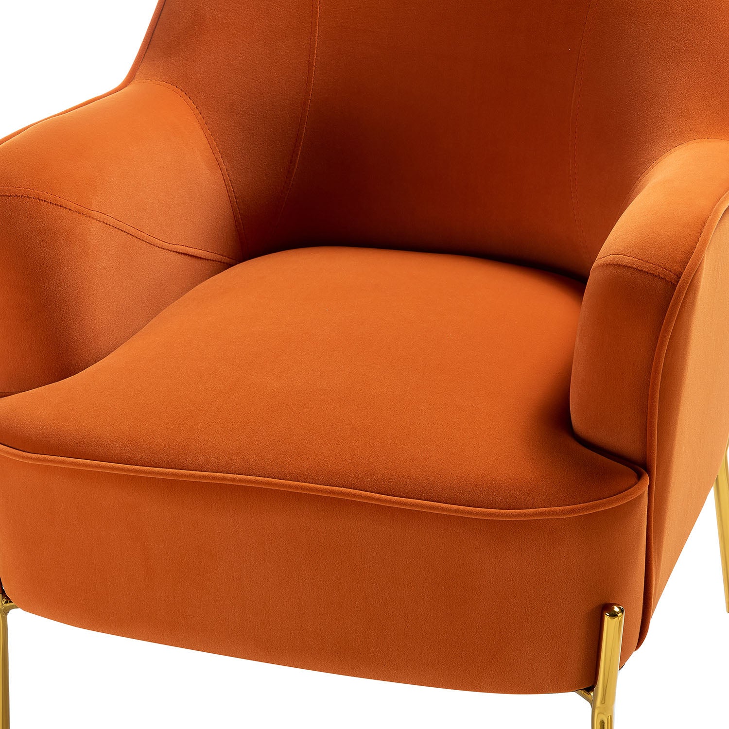 Nora Accent Chair in Orange - Image 4
