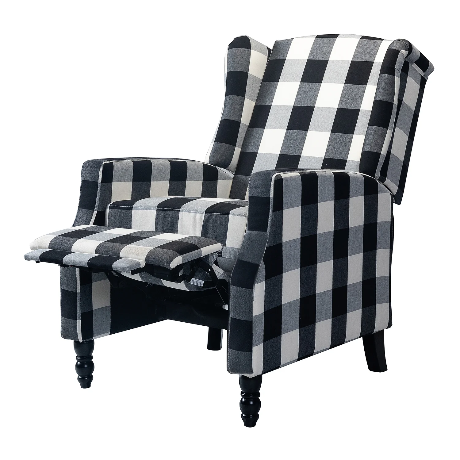 Celia Manual Recliner in Black - Image 4