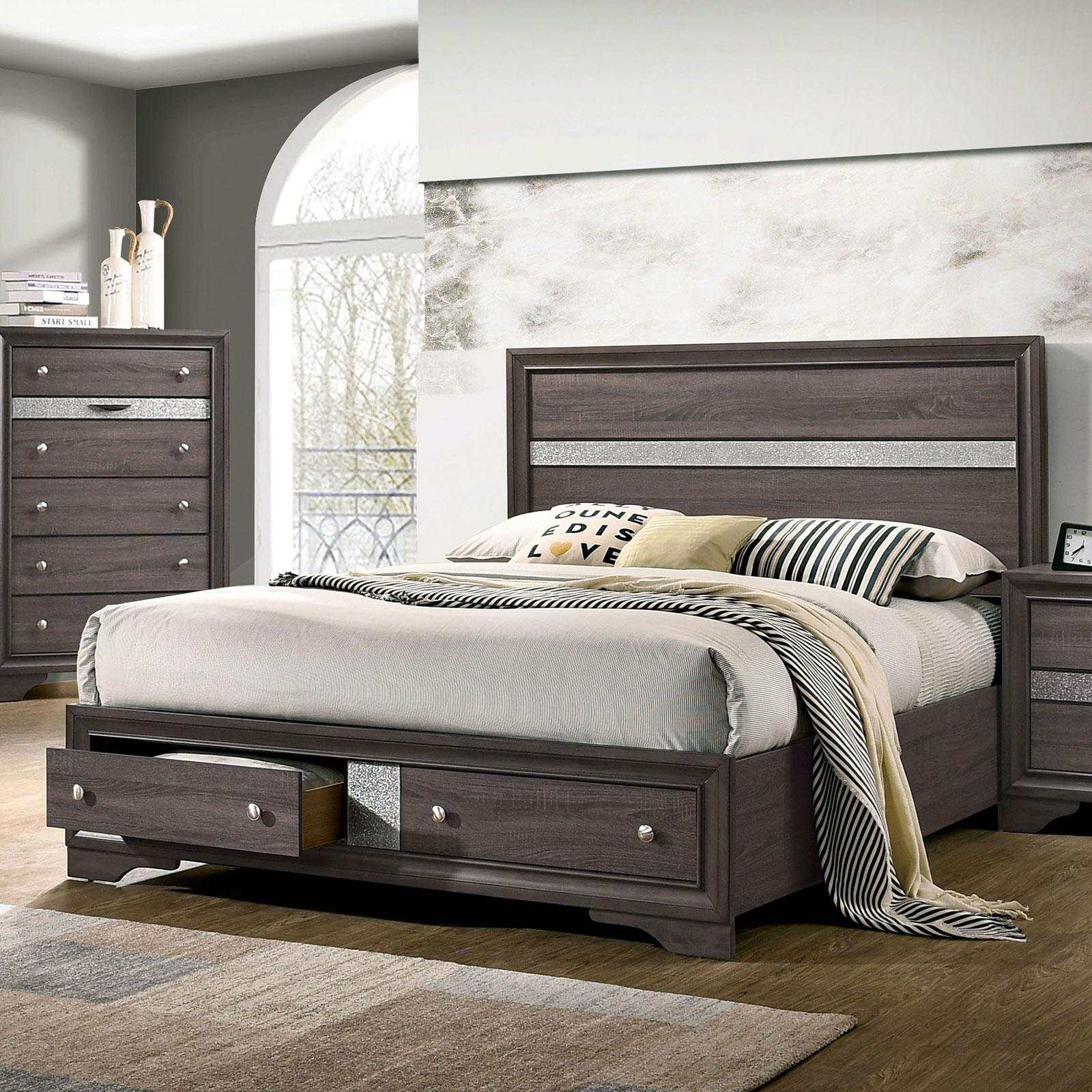 Chrissy Gray 5pc Queen Bedroom Set (1 Nightstand) - Image 2