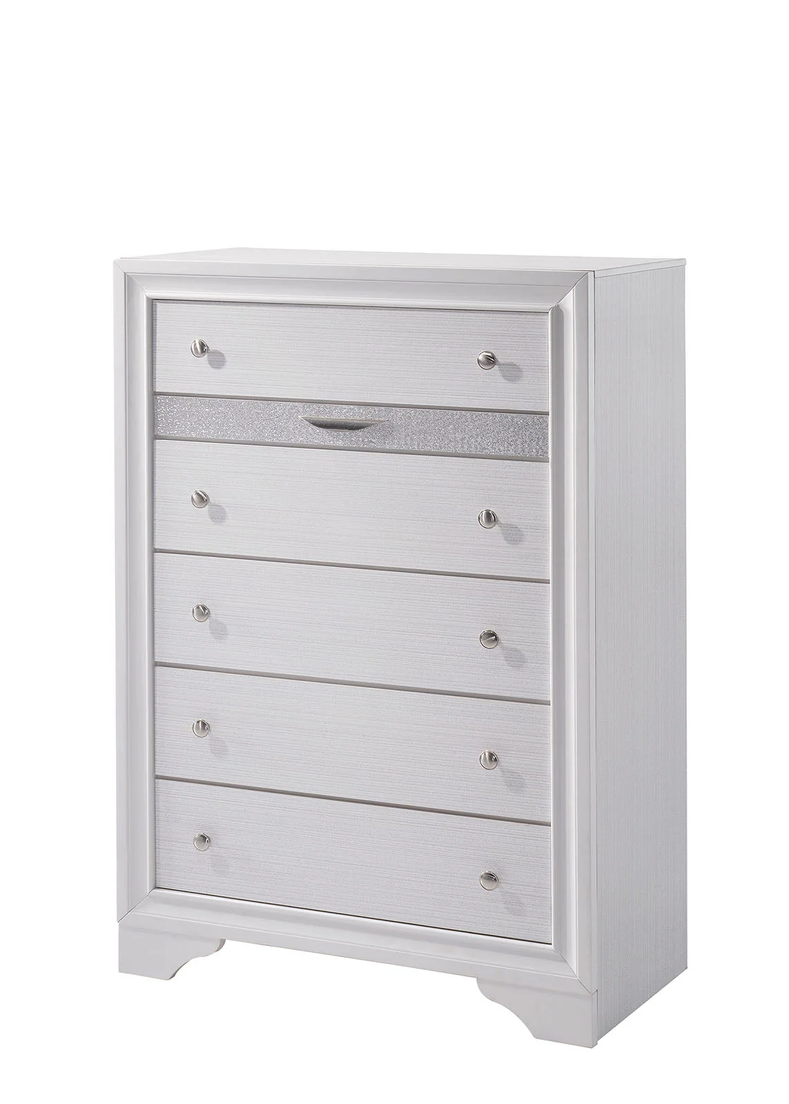 Chrissy White 5 Pc. Queen Bedroom Set w/ Chest - Image 5