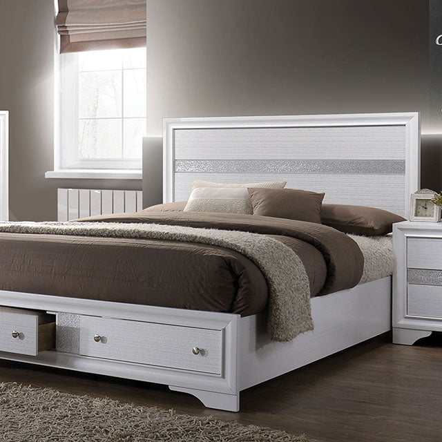 Chrissy White Eastern King Bed - Image 3
