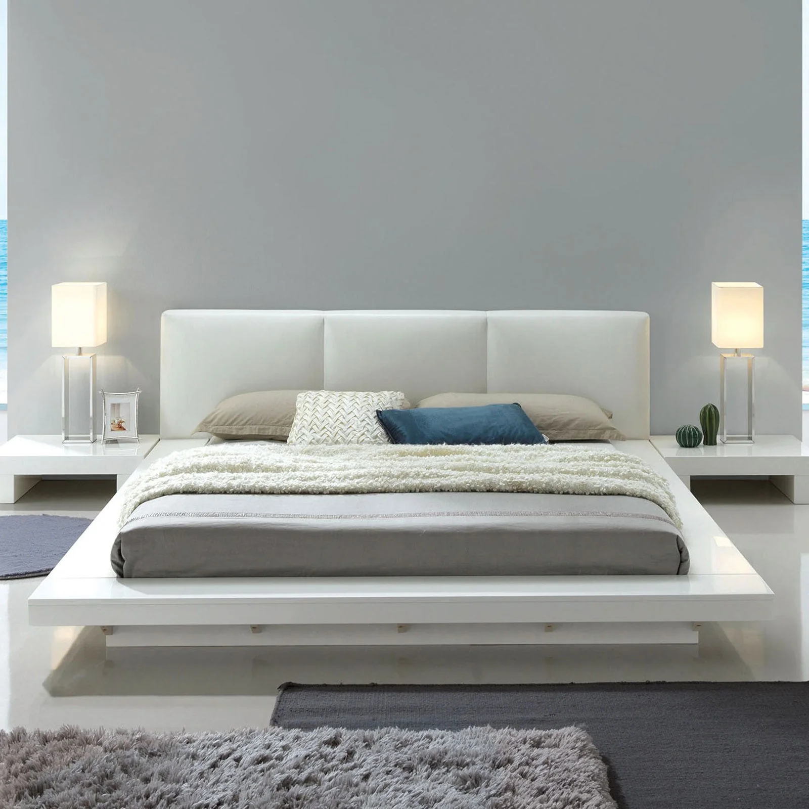 Christie White 5 Pc. Queen Bedroom Set w/ 2NS - Image 2