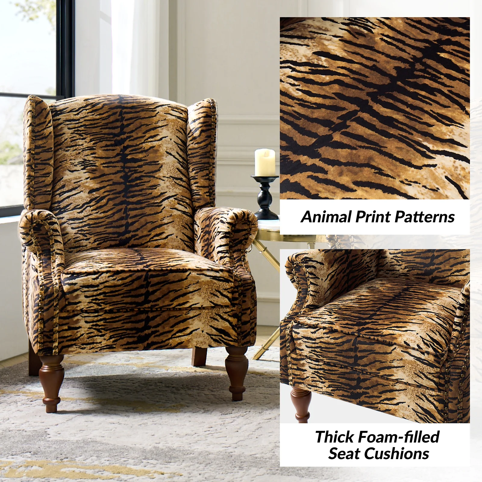 Ivan Armchair in Tiger - Image 3