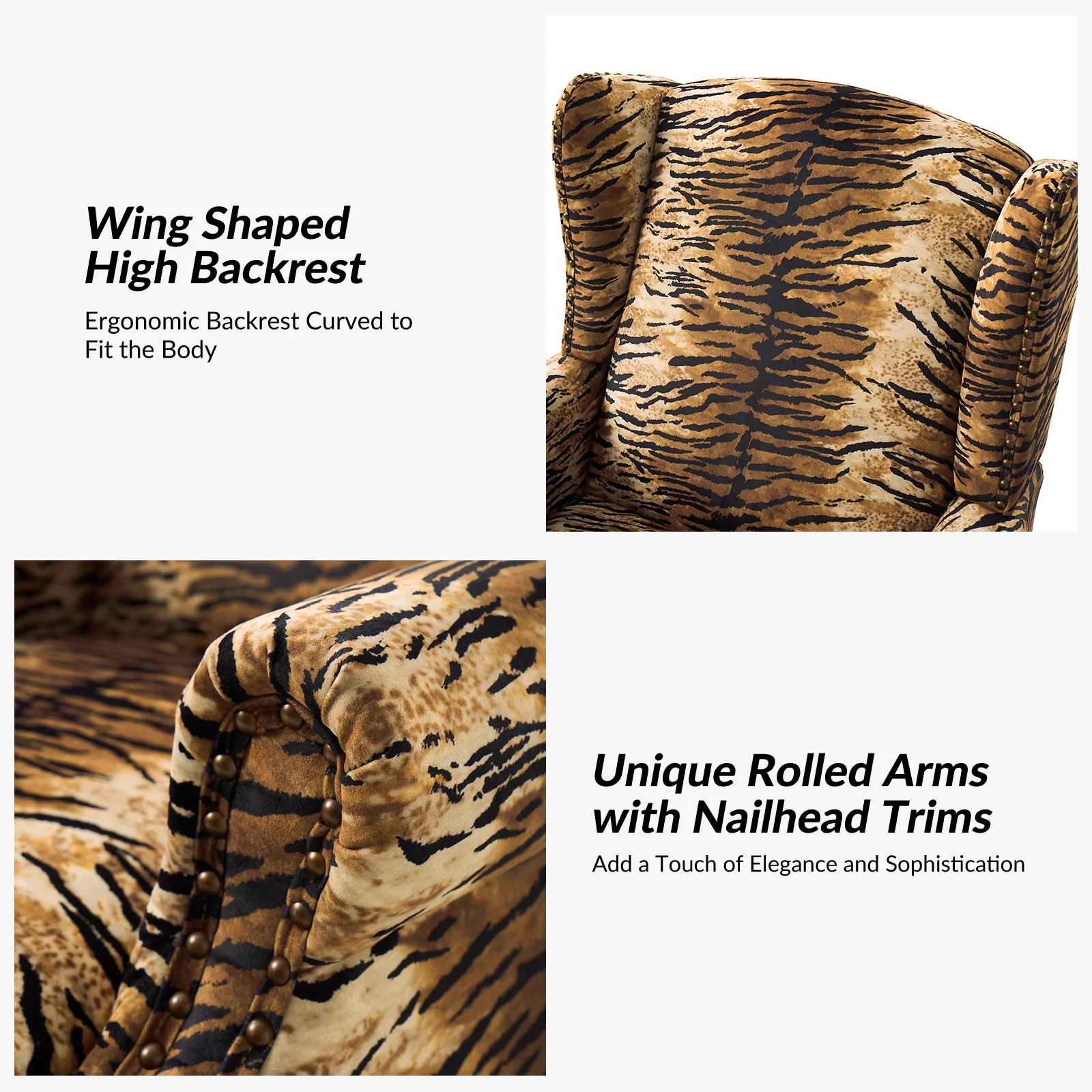 Ivan Armchair in Tiger - Image 5