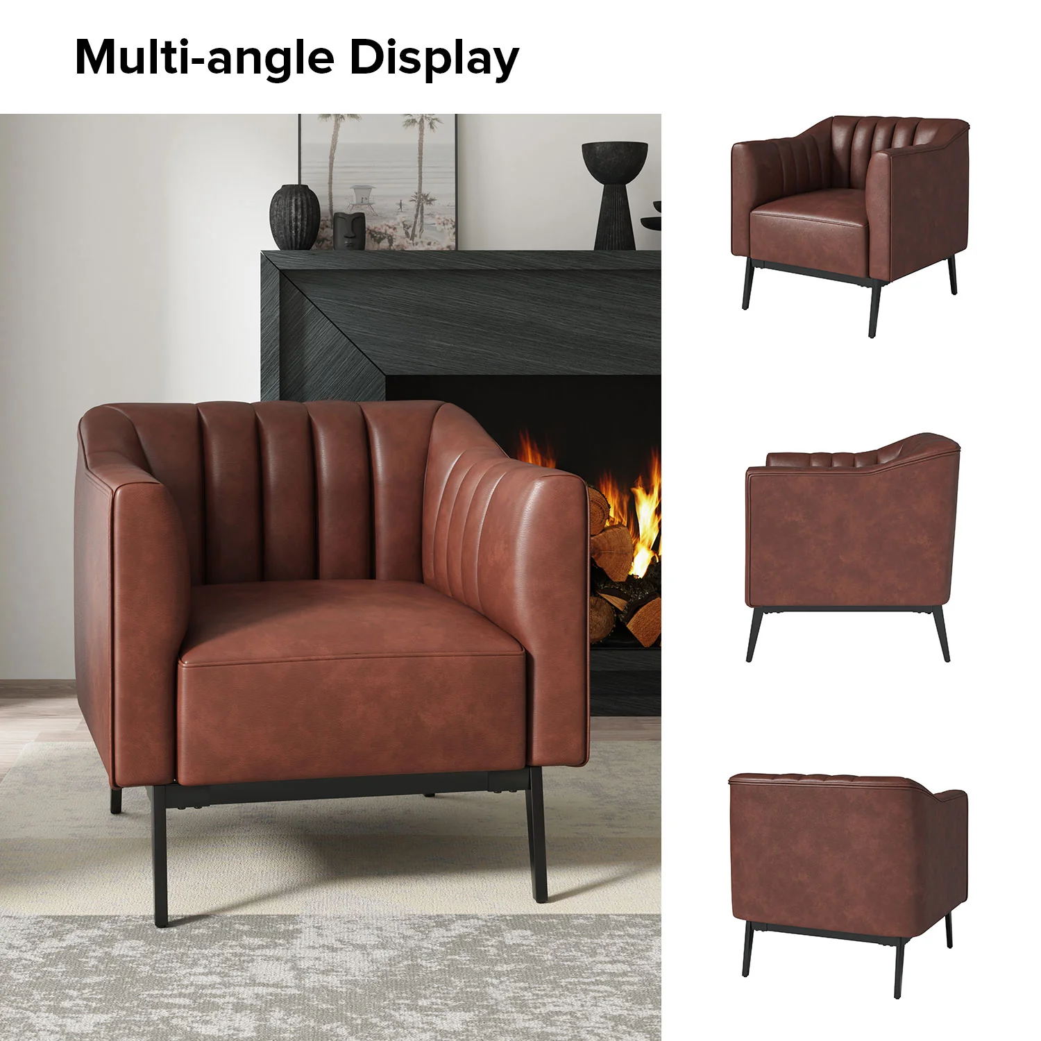 Alfons Chair in Brown - Image 6