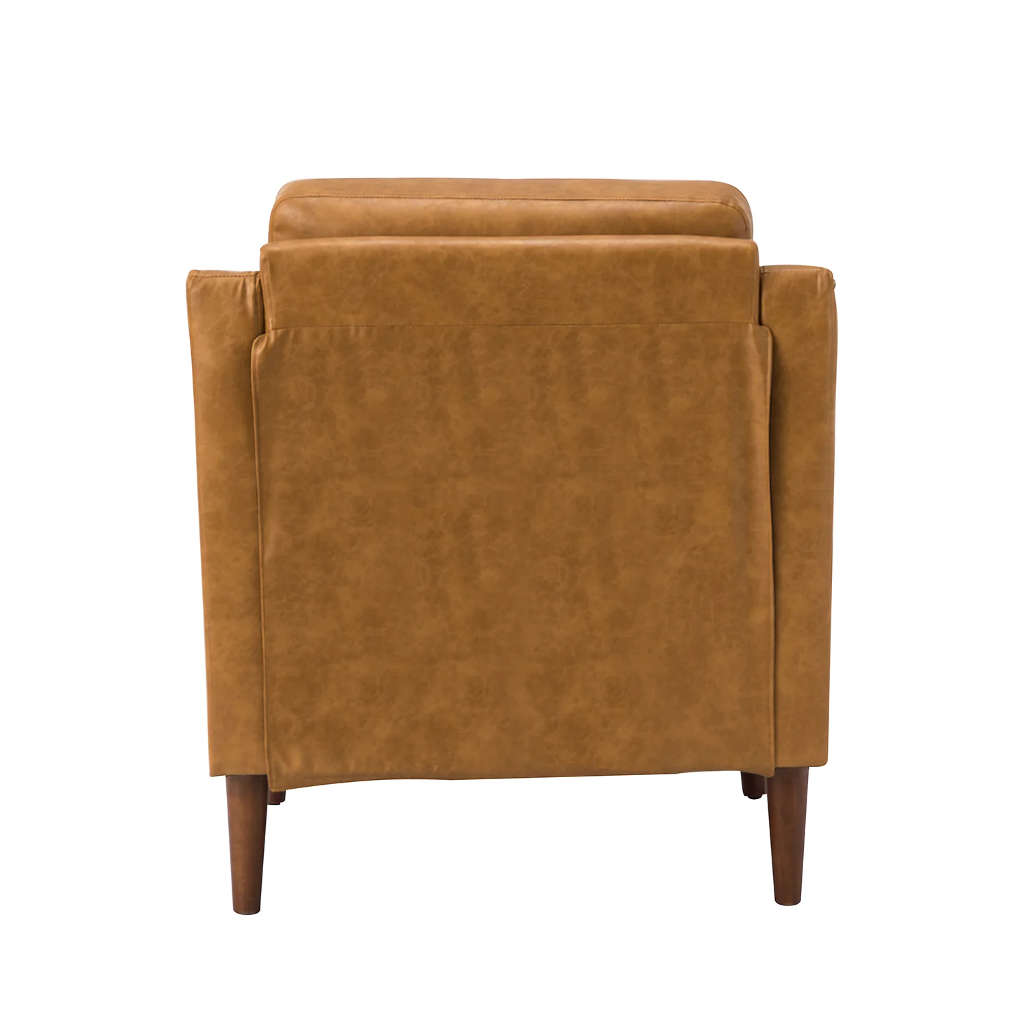 Bonita Vegan Leather Armchair in Camel - Image 4