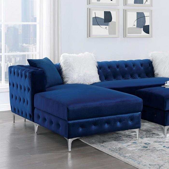 Ciabattoni Navy U Shape Sectional Sofa - Image 2