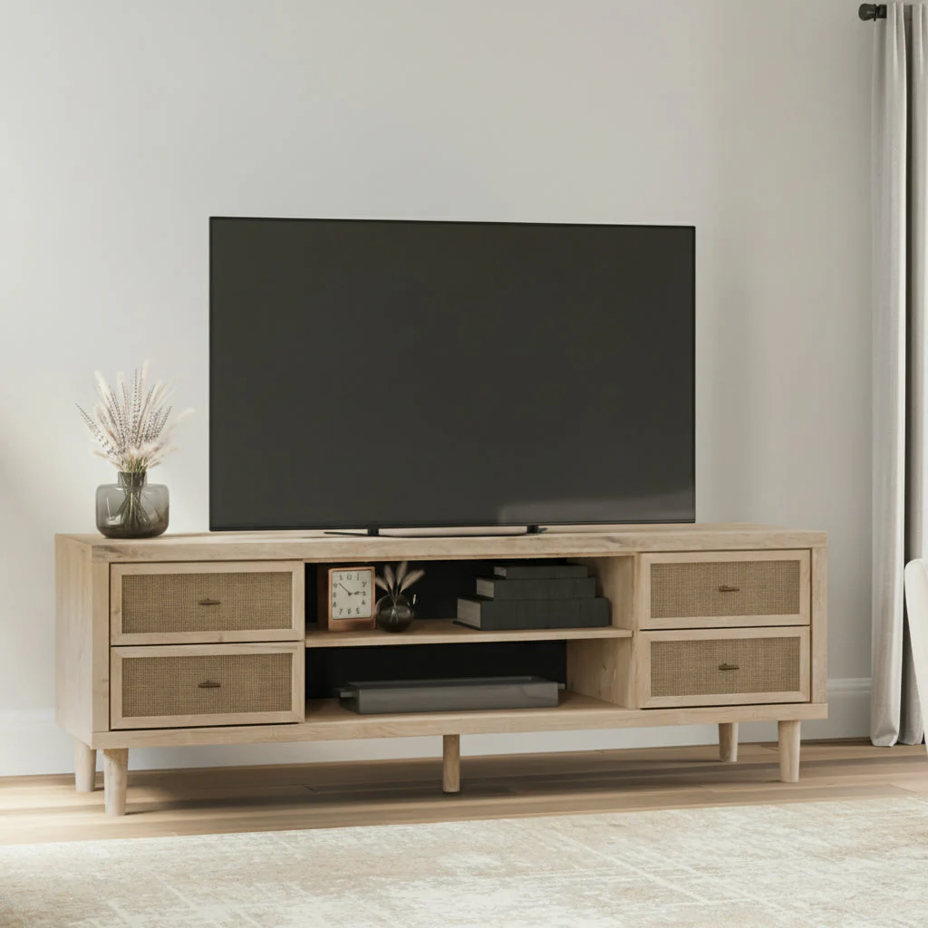 Cielden 72" TV Stand with Electric Fireplace - Image 2