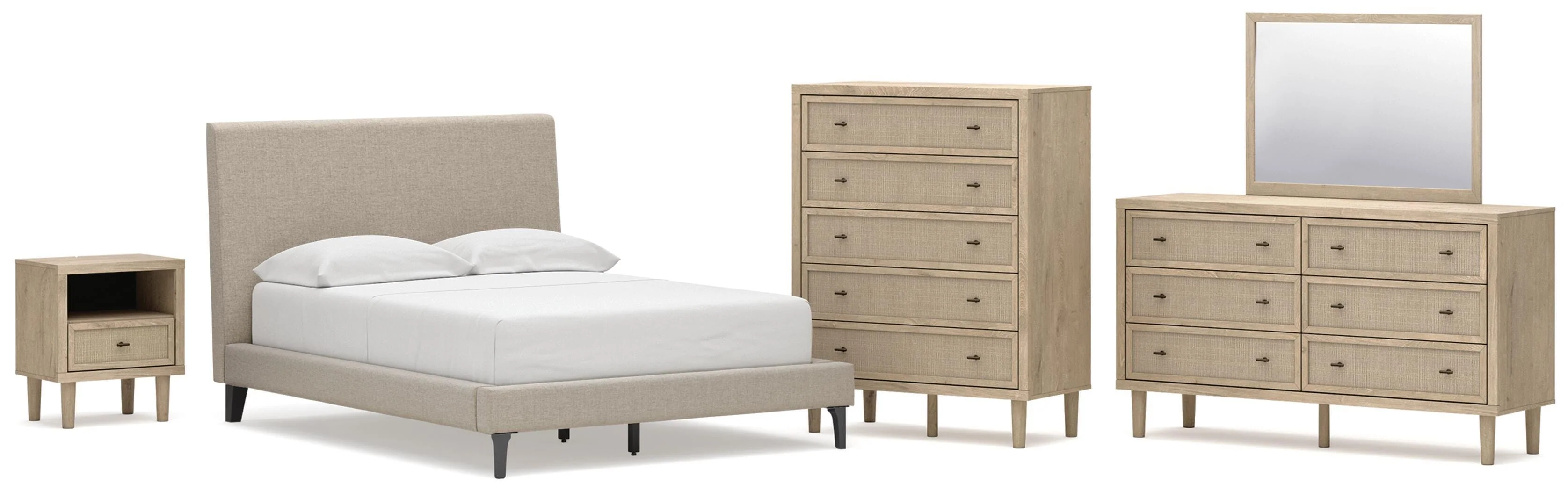 Cielden Upholstered Bed Bedroom Set - Image 4