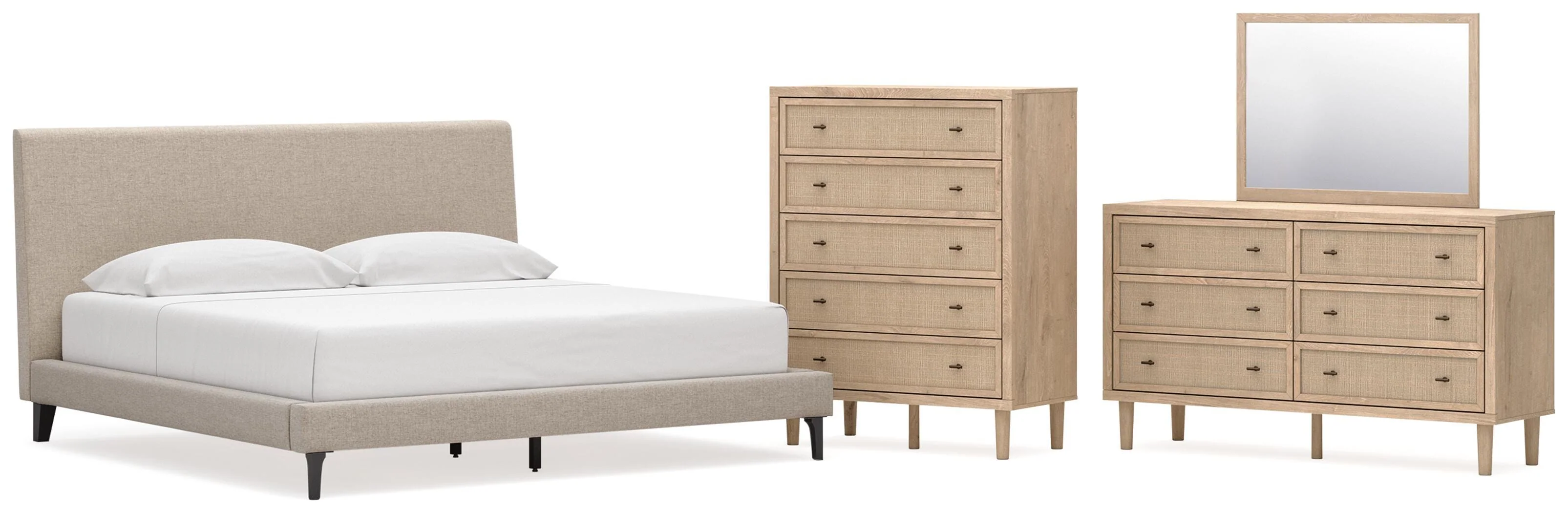 Cielden Upholstered Bed Bedroom Set - Image 6