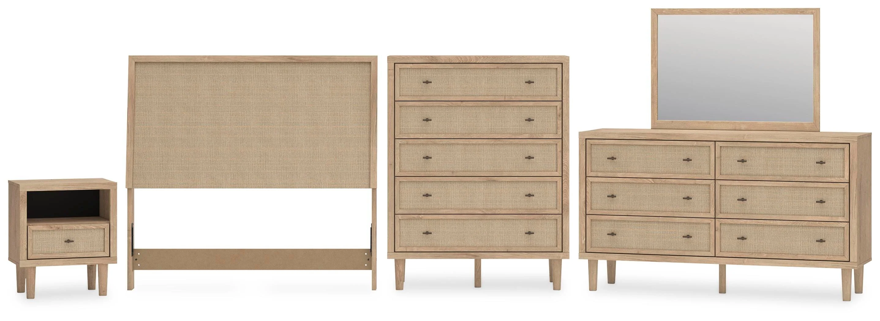 Cielden Upholstered Panel Bed Bedroom Set - Image 2