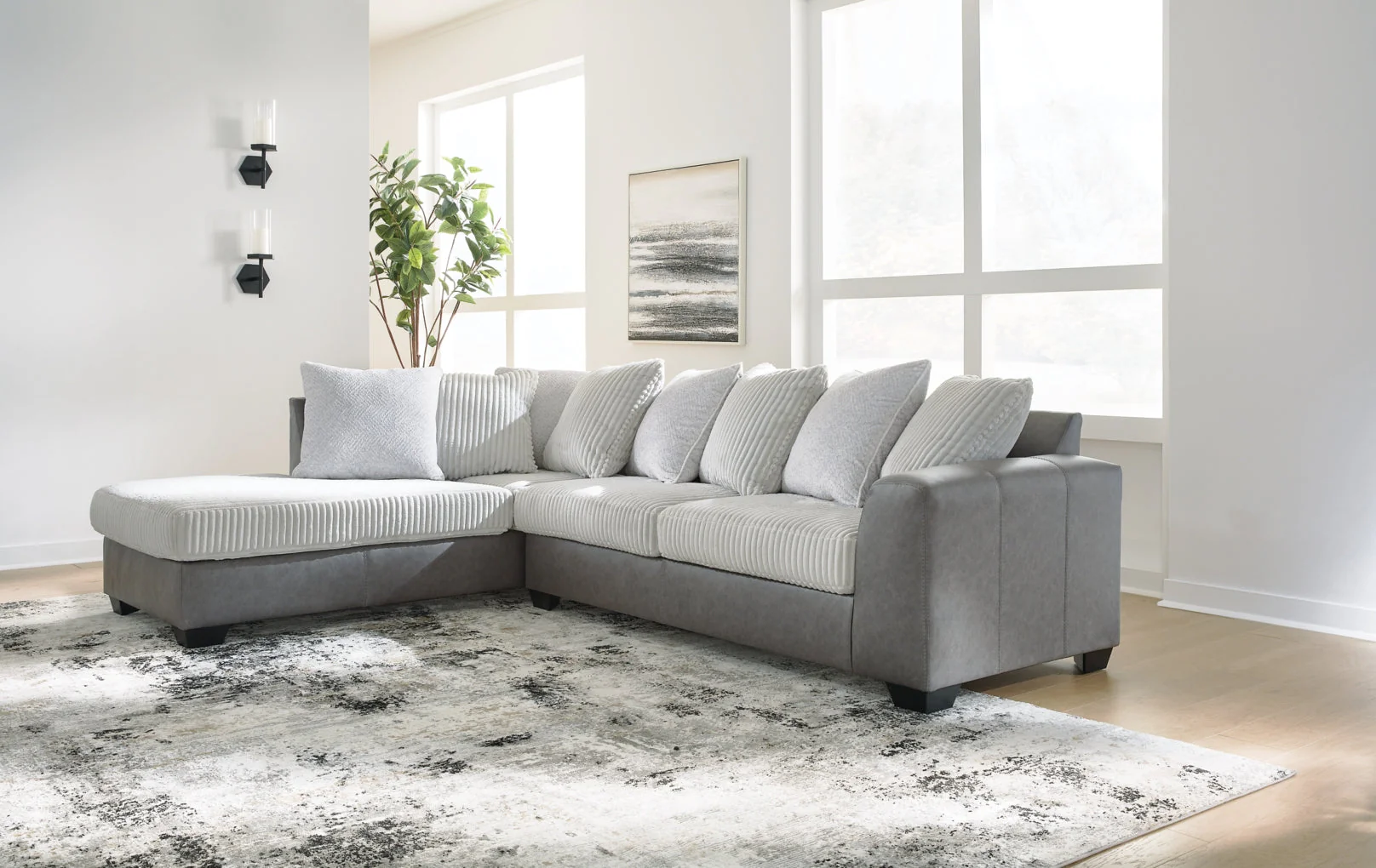 Clairette Court 2-Piece Sectional with Chaise - Image 4