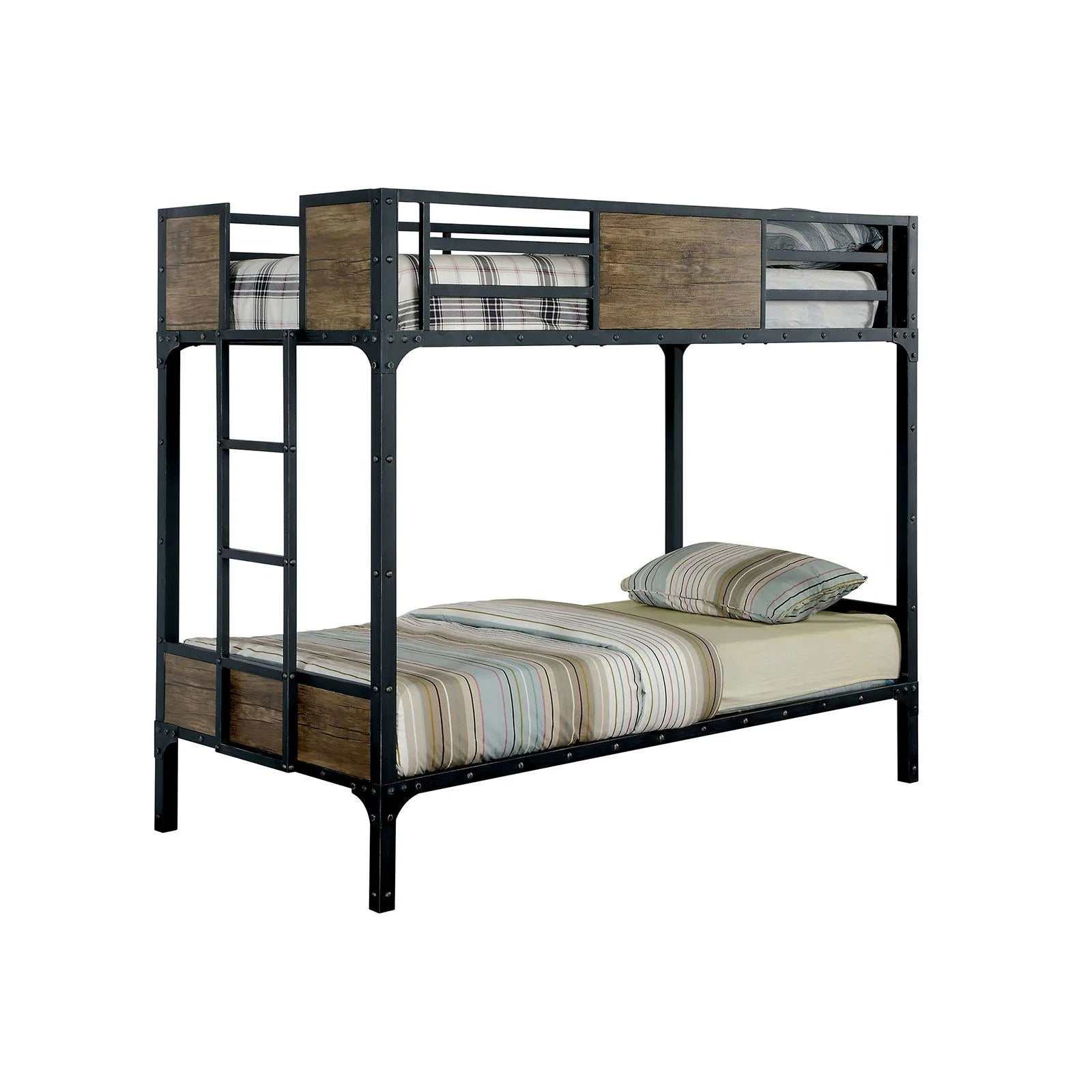 Clapton Black Twin/Twin Bunk Bed - Image 2