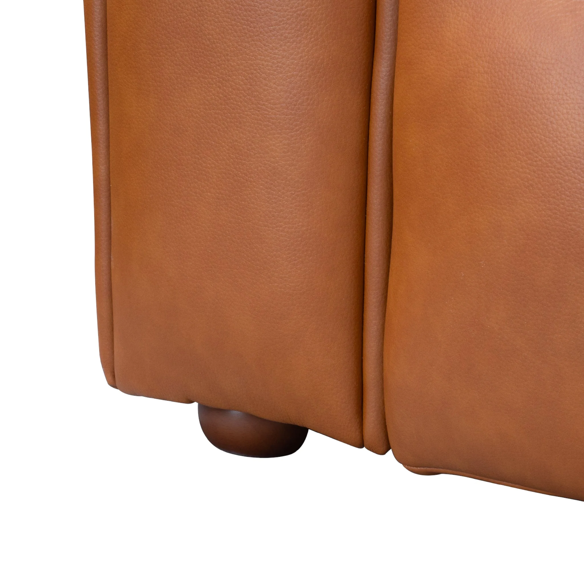 Clark Sectional Right Sofa - Cognac Leather - Image 5