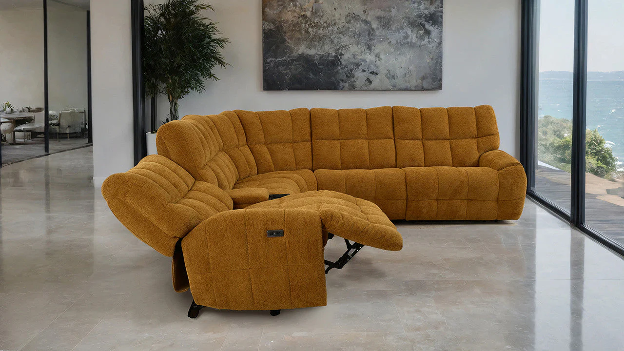 Clemens Butterscotch Power Sectional - Image 3