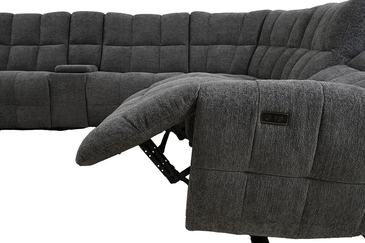 Clemens Dark Gray Power Sectional - Image 3