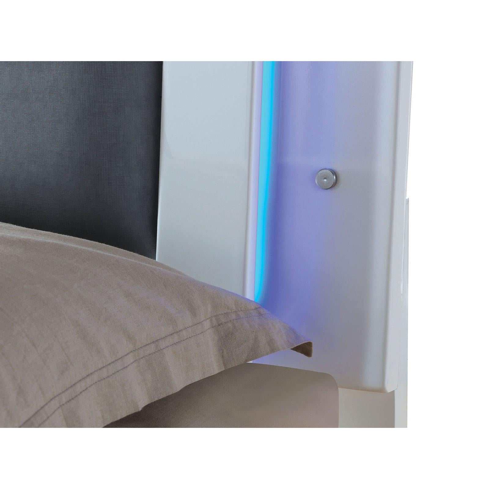 Clementine White & Gray Full Panel Bed - Image 2