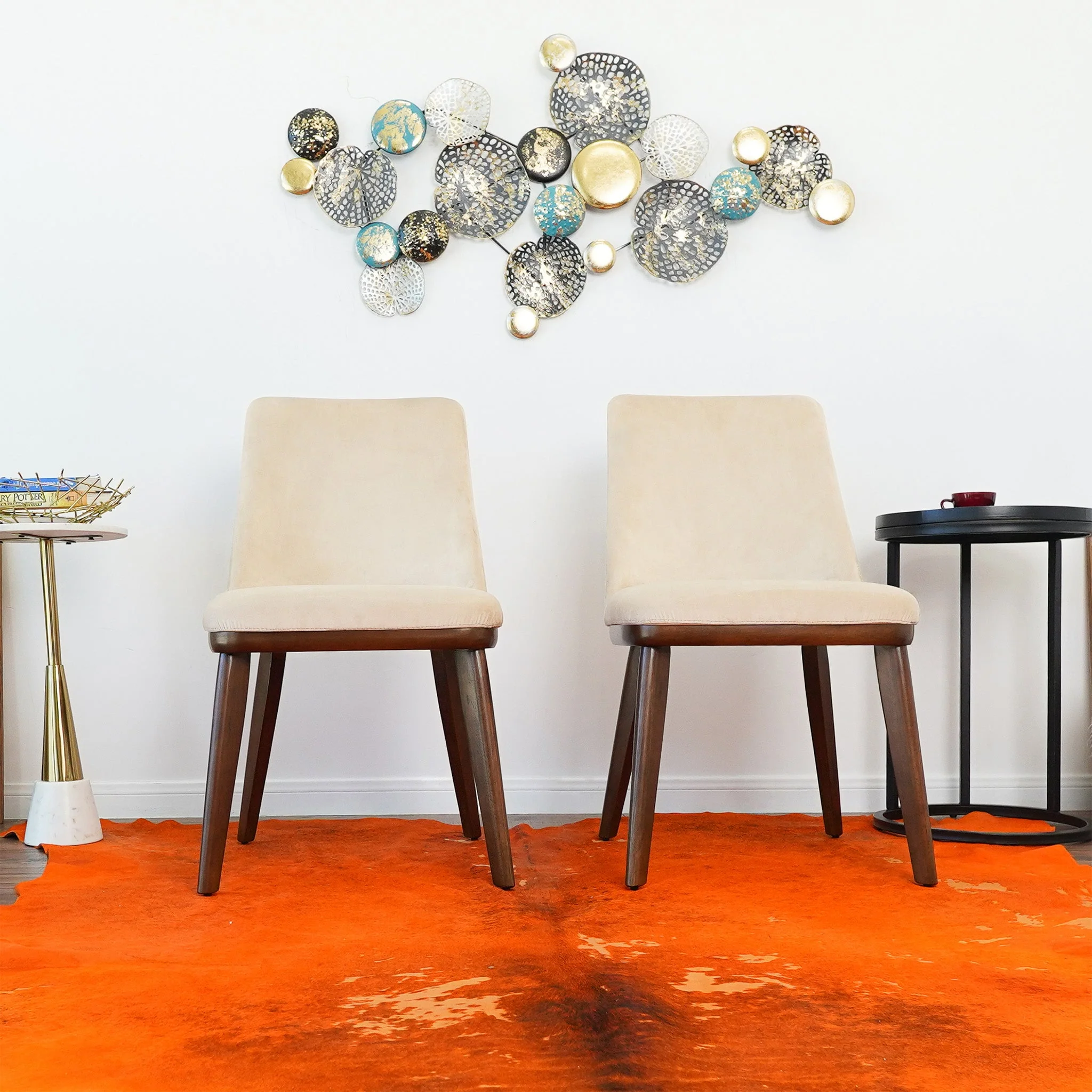 Clove Beige Velvet Dining Chair (Set Of 2) - Image 7