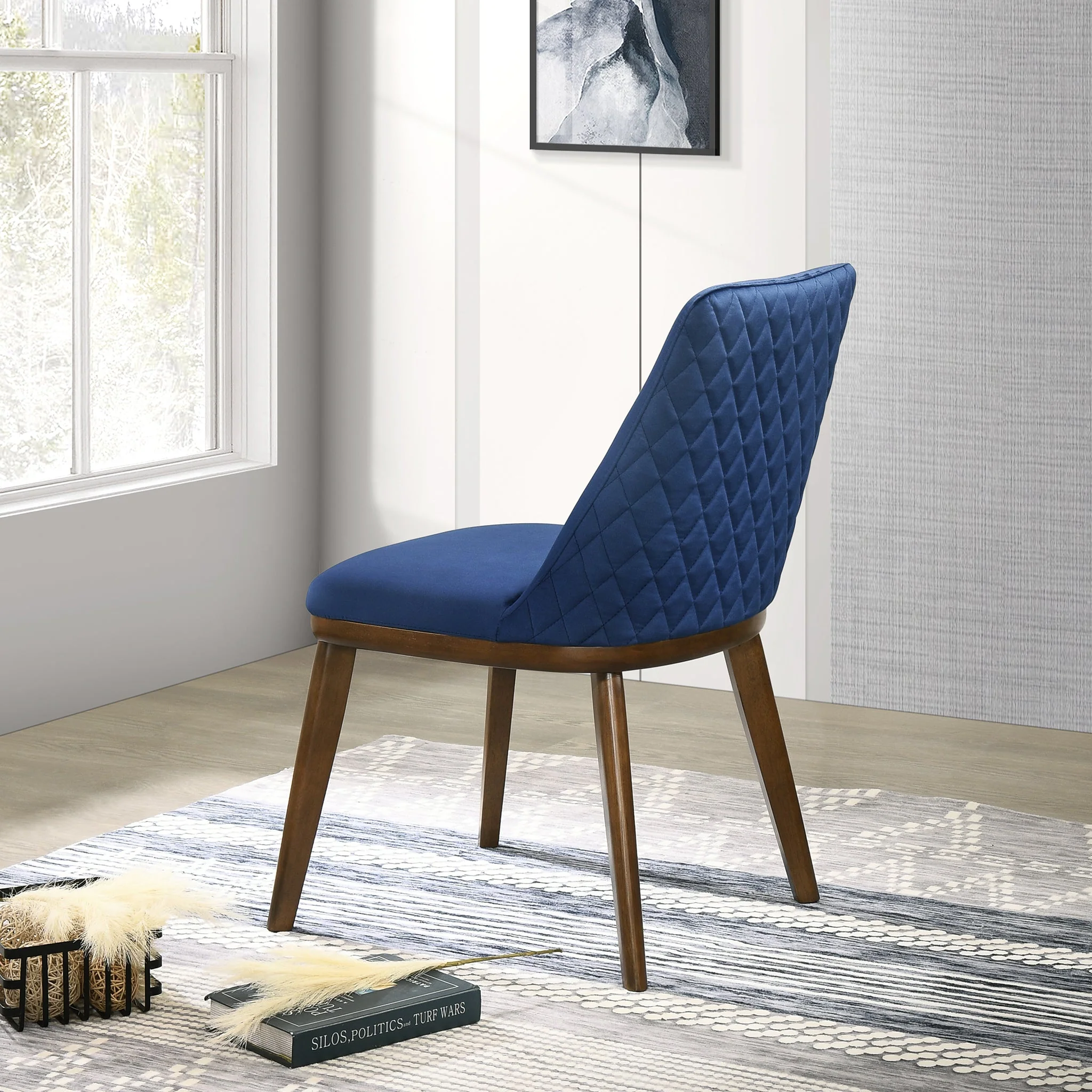 Clove Navy Blue Velvet Dining Chair (Set Of 2) - Image 5