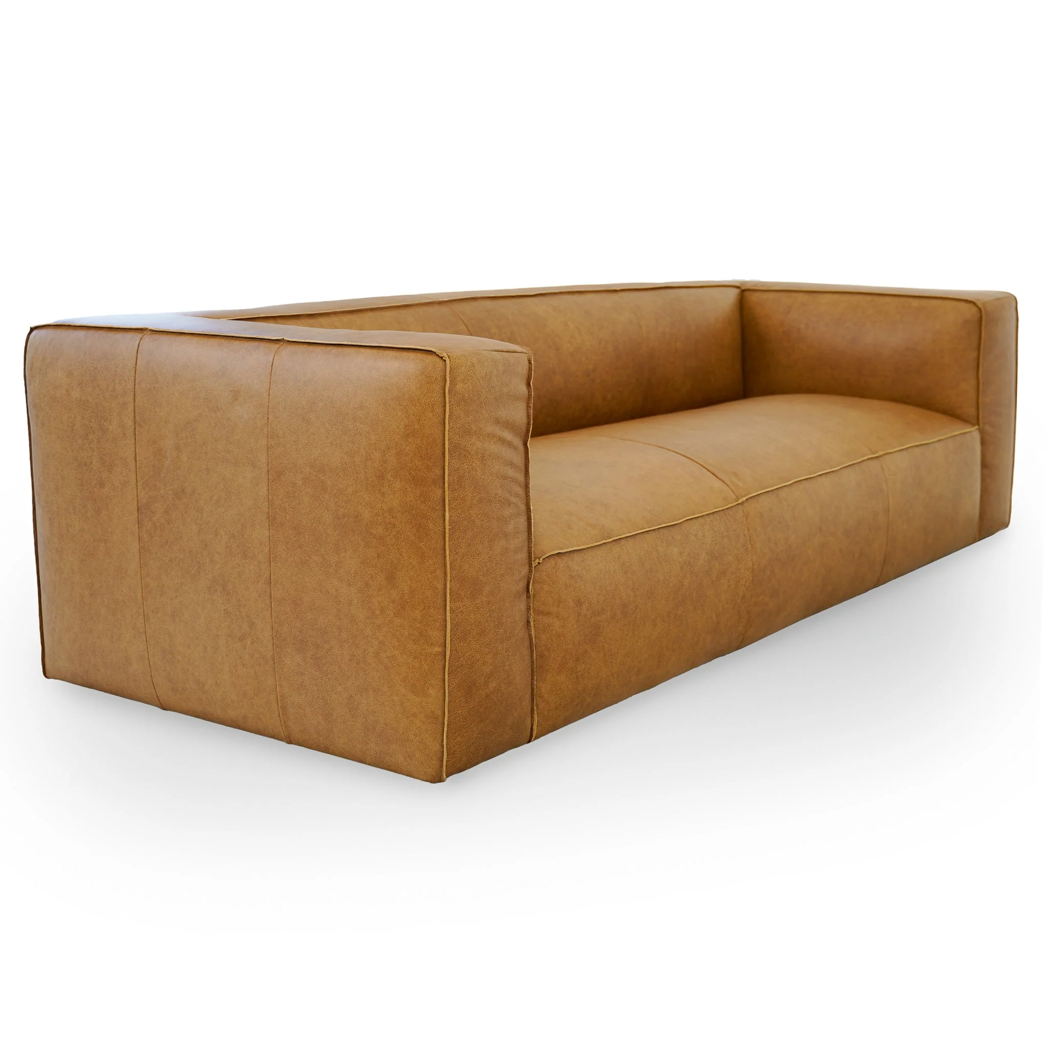 Colton Tan Leather Sofa - Image 4