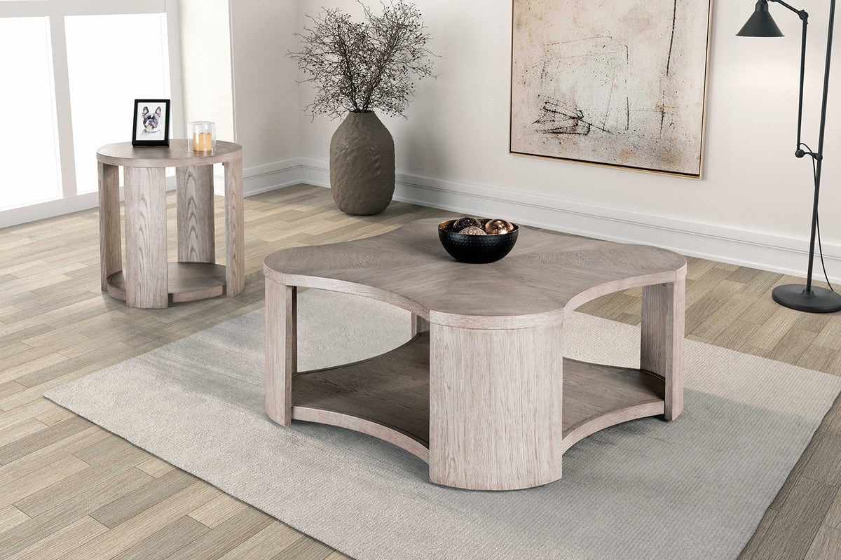 Conisbrough Oak Round End Table - Image 5