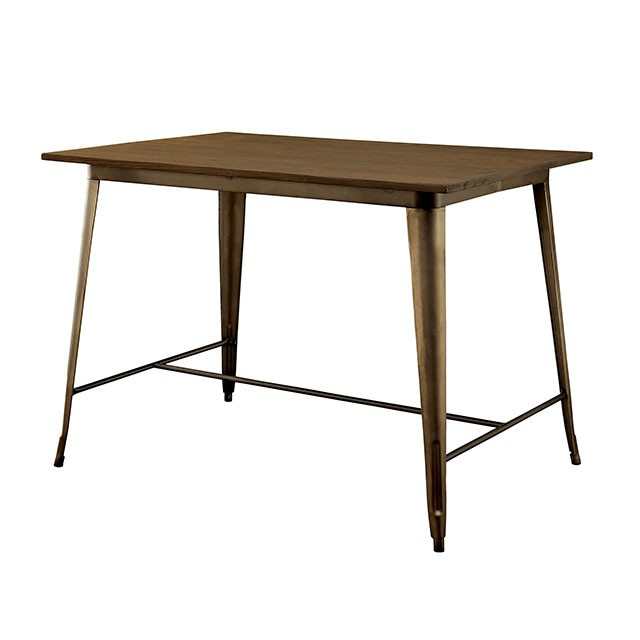 Cooper Dark Bronze/Dark Oak Counter Height Table - Image 4