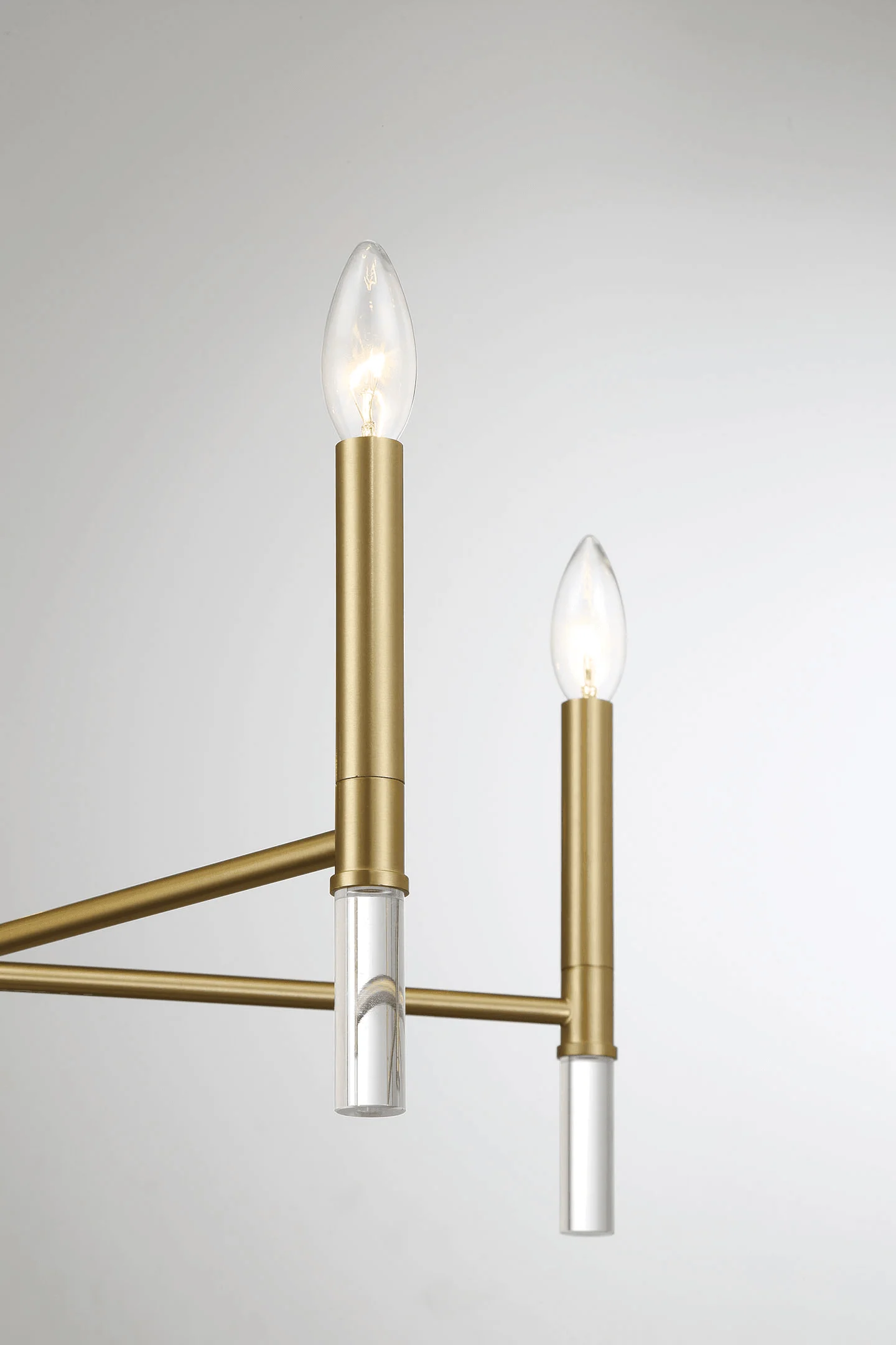 Courtyard Five Light Golden Brass Candle Light Chandelier 24"W × 17.75"H - Image 3