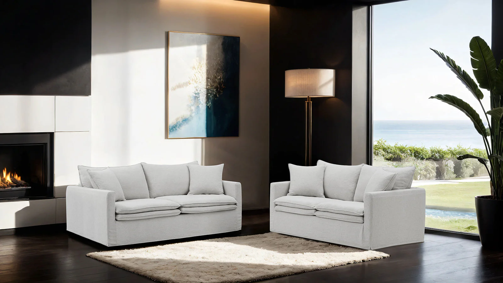 Crayford Light Gray Sofa - Image 4