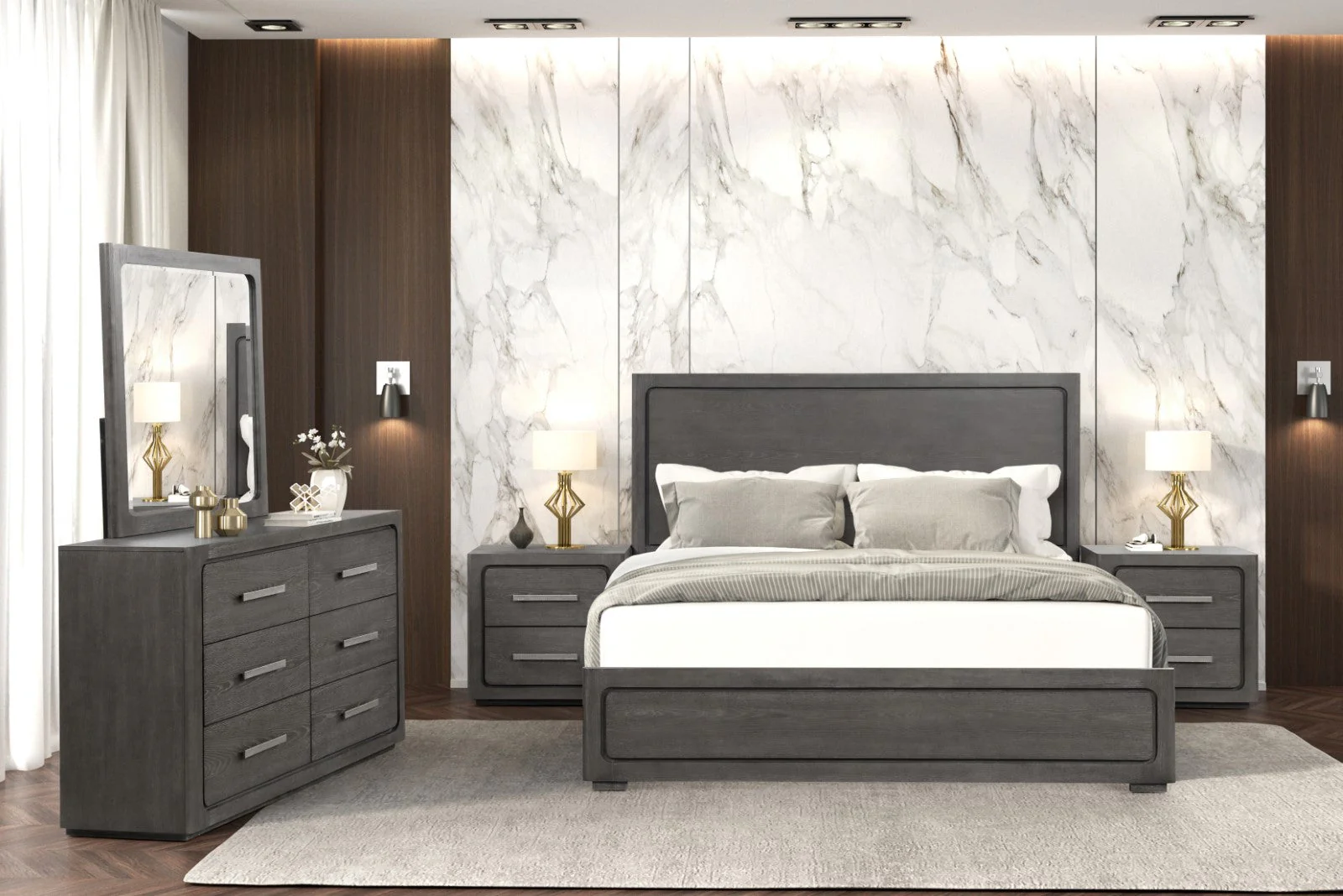 Crowthorne Warm Gray Queen Bed - Image 6
