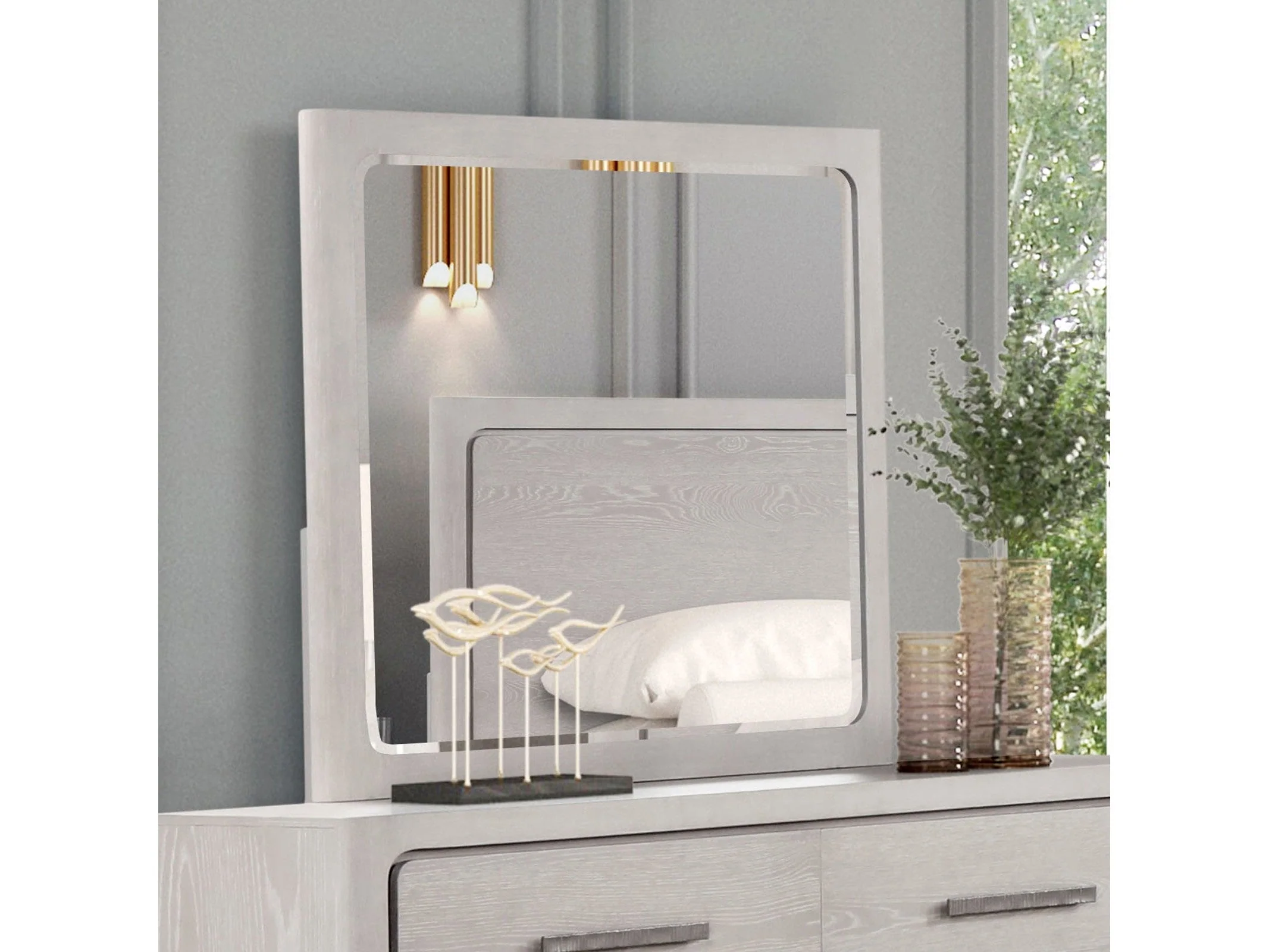 Crowthorne White Oak Mirror