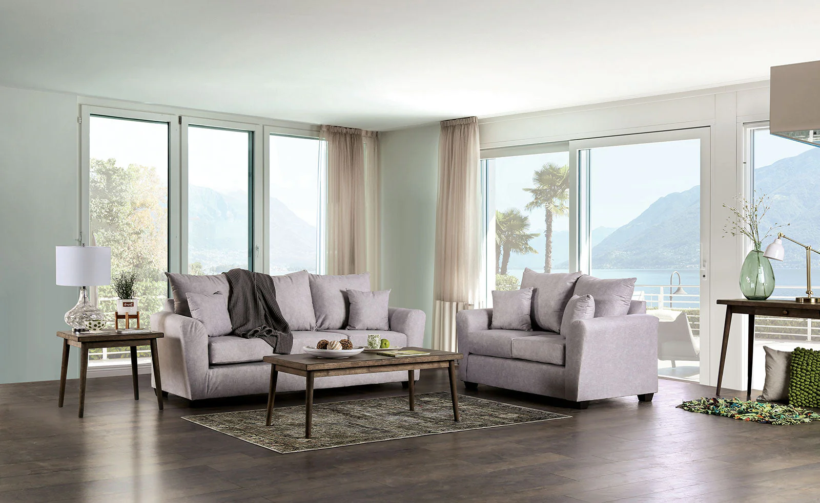 Croydon Light Gray Loveseat - Image 6