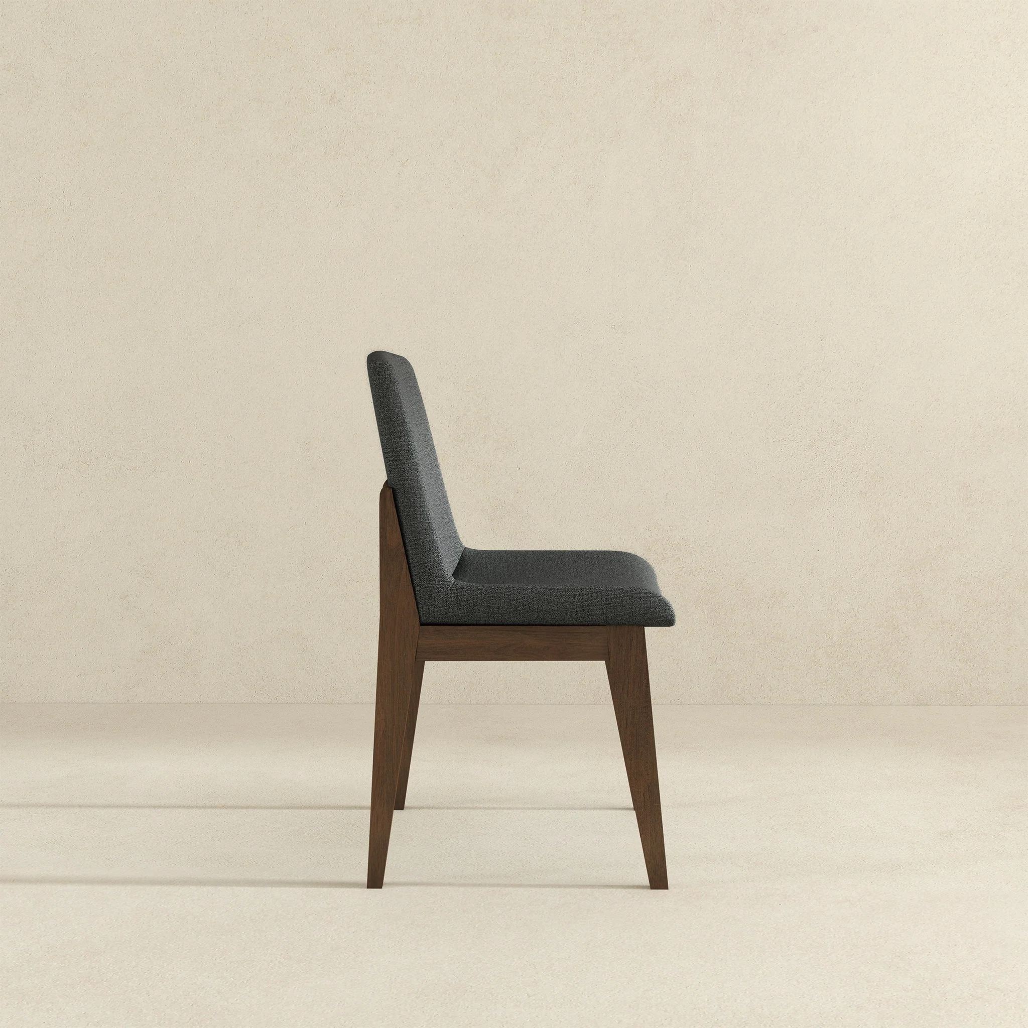 Crystal Dark Grey Fabric Dining Chair (Set Of 2) - Image 5