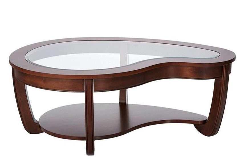 Crystal Falls Dark Cherry Coffee Table - Image 2