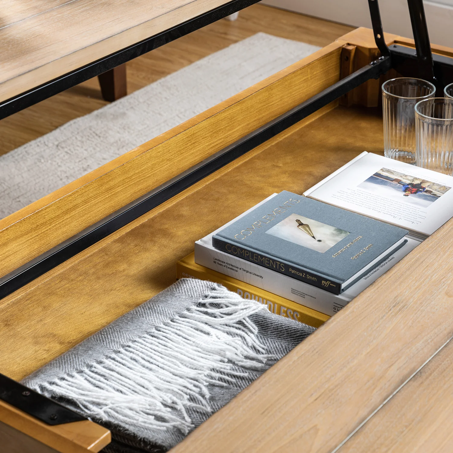 Angelica Lift Top Coffee Table in Natural - Image 4