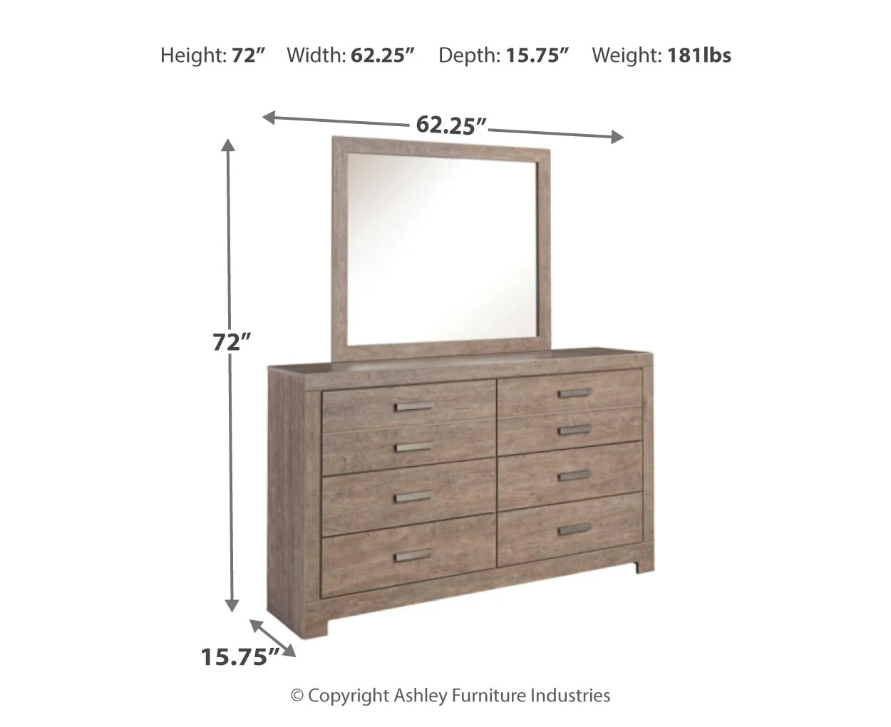 Culverbach Dresser and Mirror - Image 4