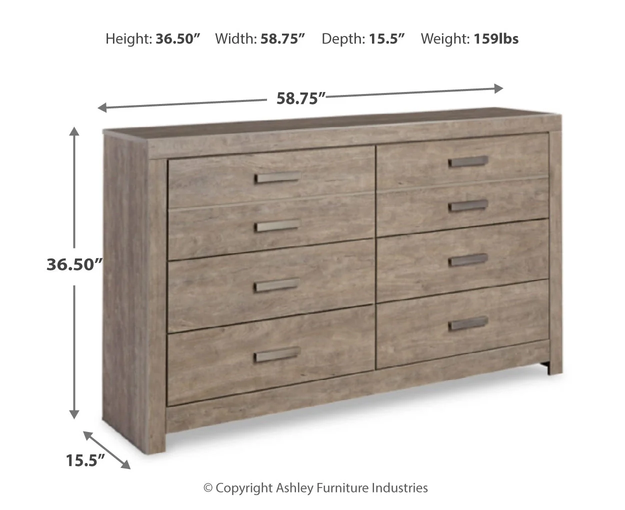 Culverbach Six Drawer Dresser - Image 4