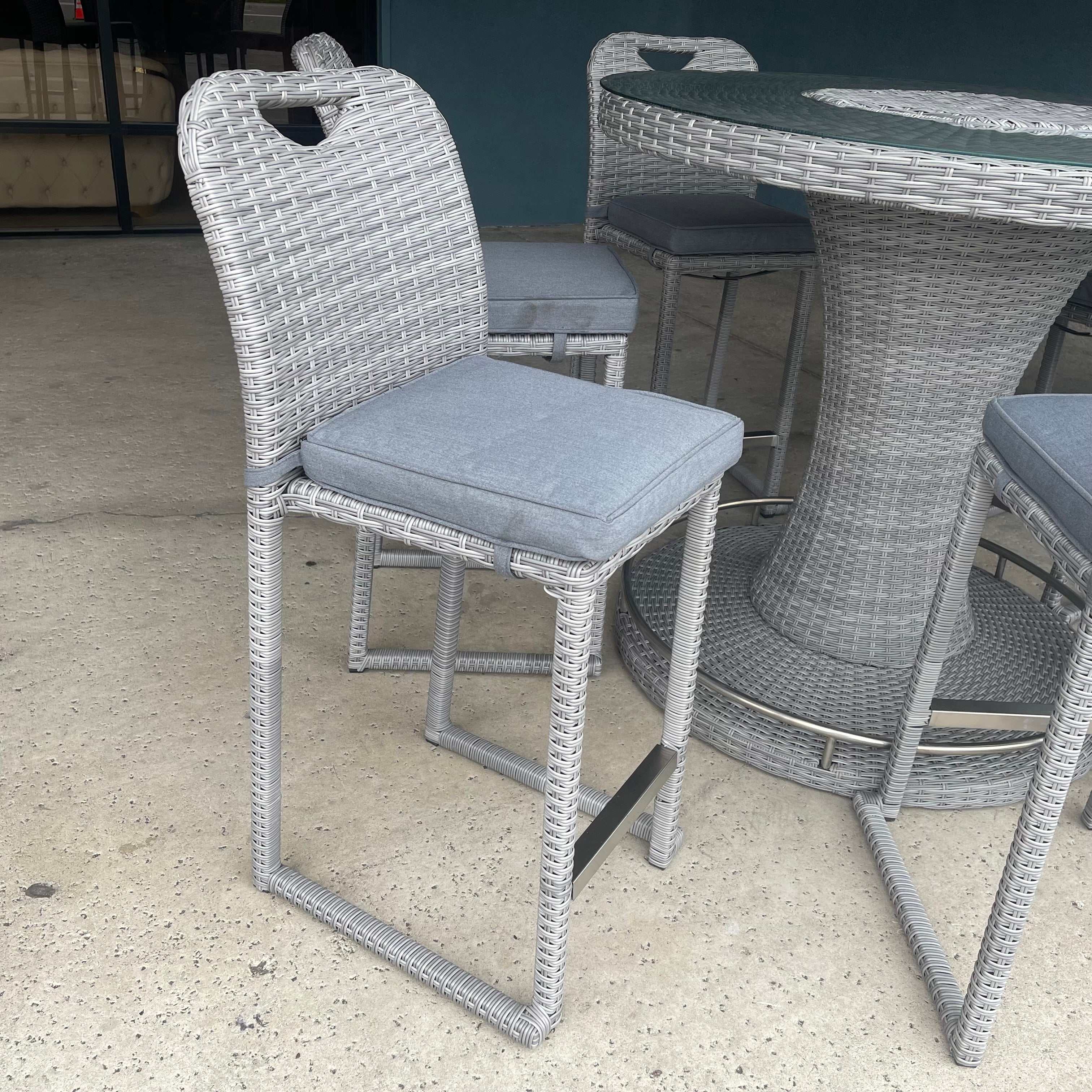 Cyprus Gray Outdoor Bar Chair (Set of 6) - Image 7