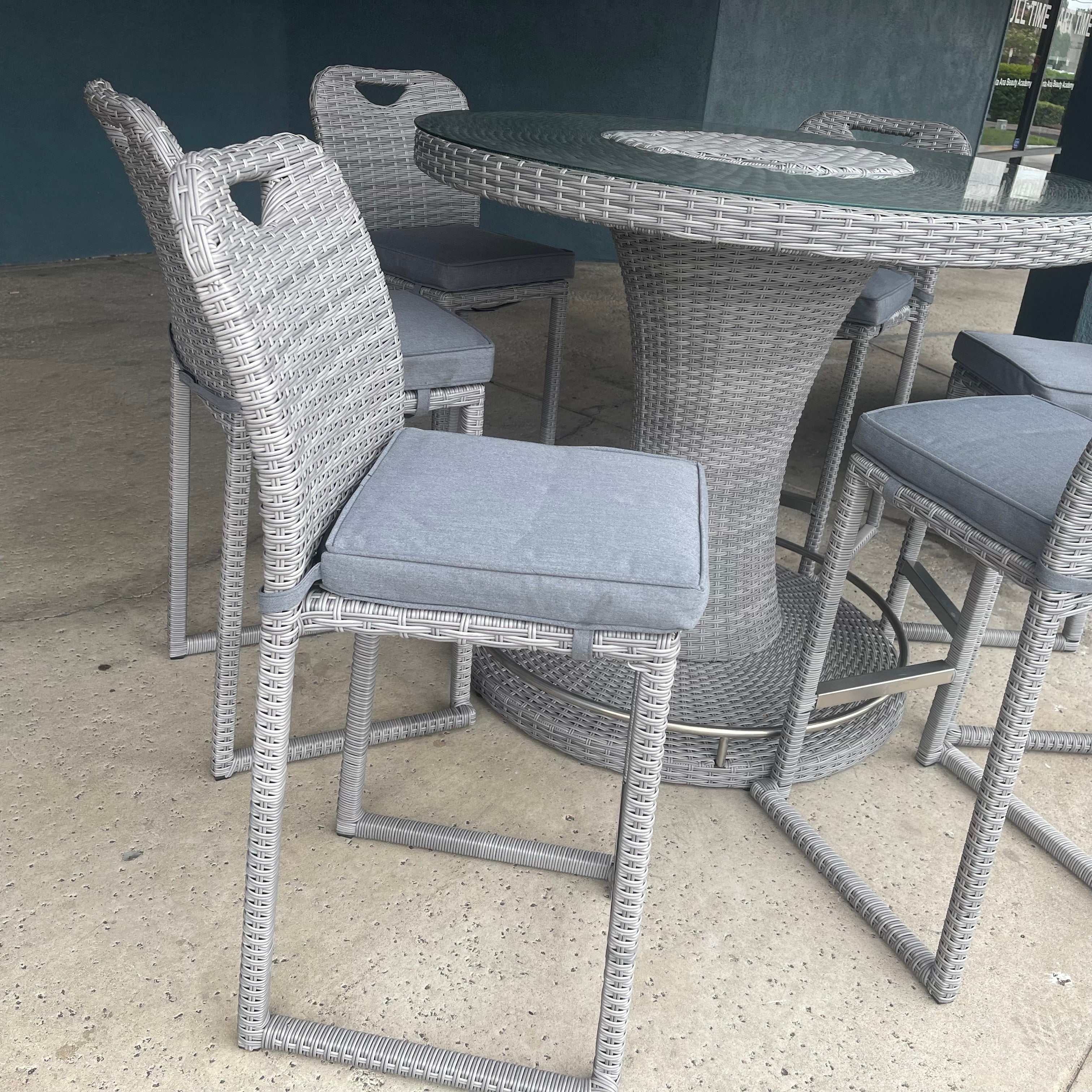 Cyprus Gray Outdoor Bar Chair (Set of 6) - Image 8