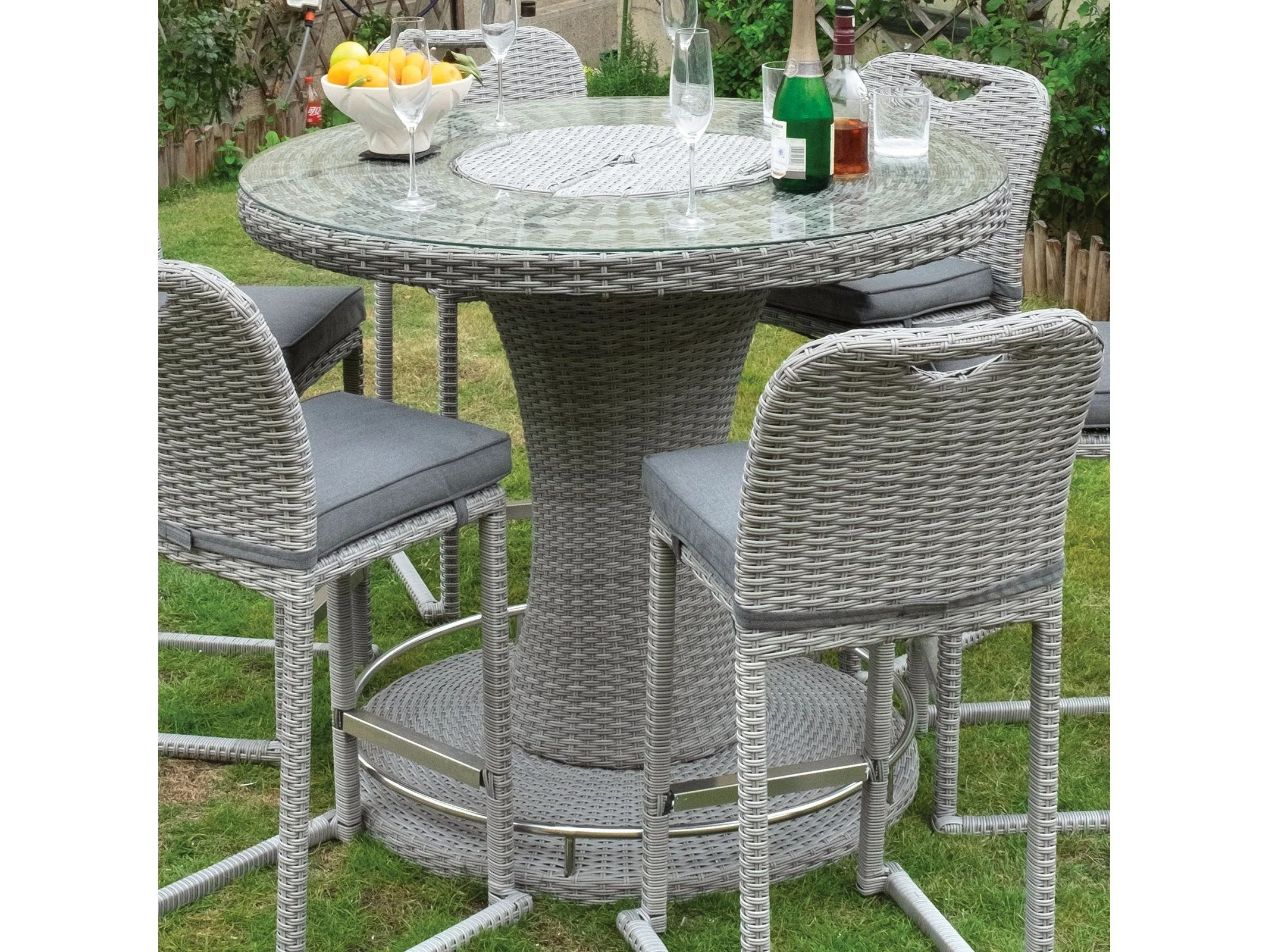 Cyprus Gray Outdoor Bar Table - Image 6