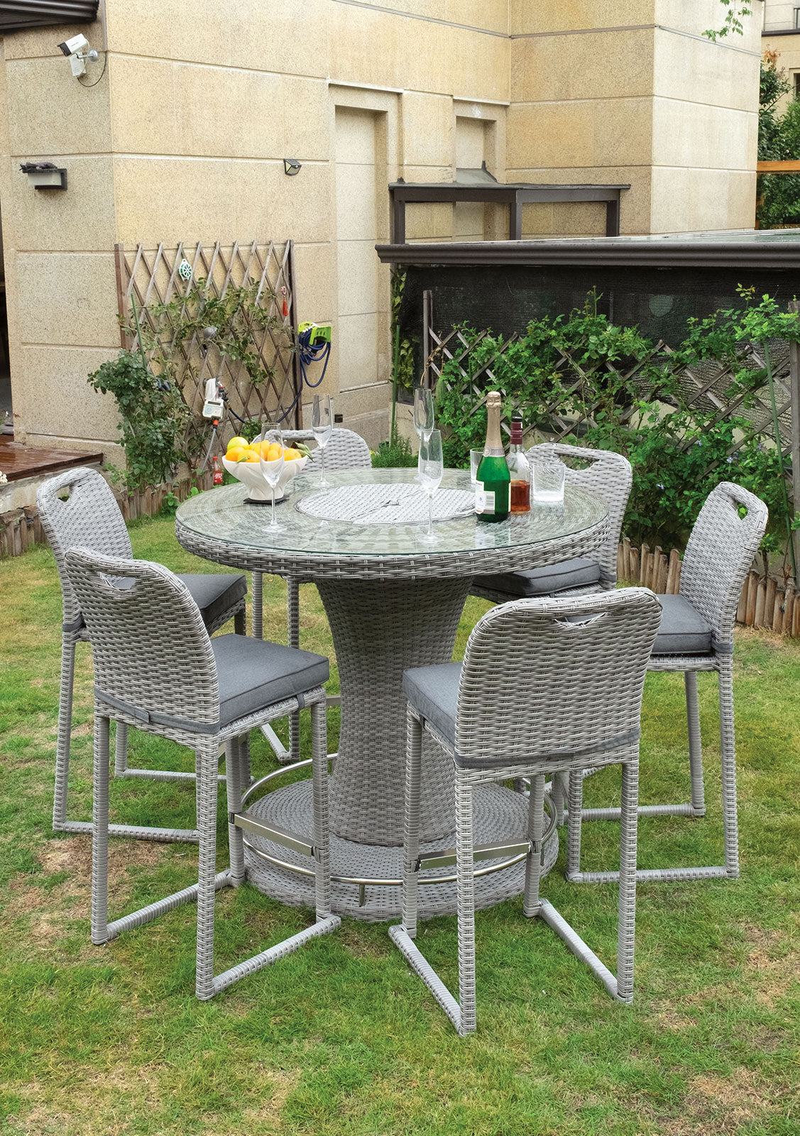 Cyprus Gray Outdoor Bar Table - Image 7