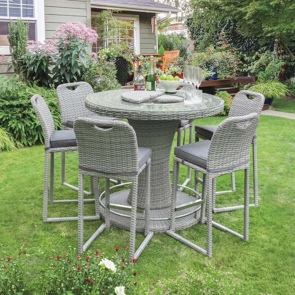 Cyprus Gray Round Outdoor Table Premium - Image 5