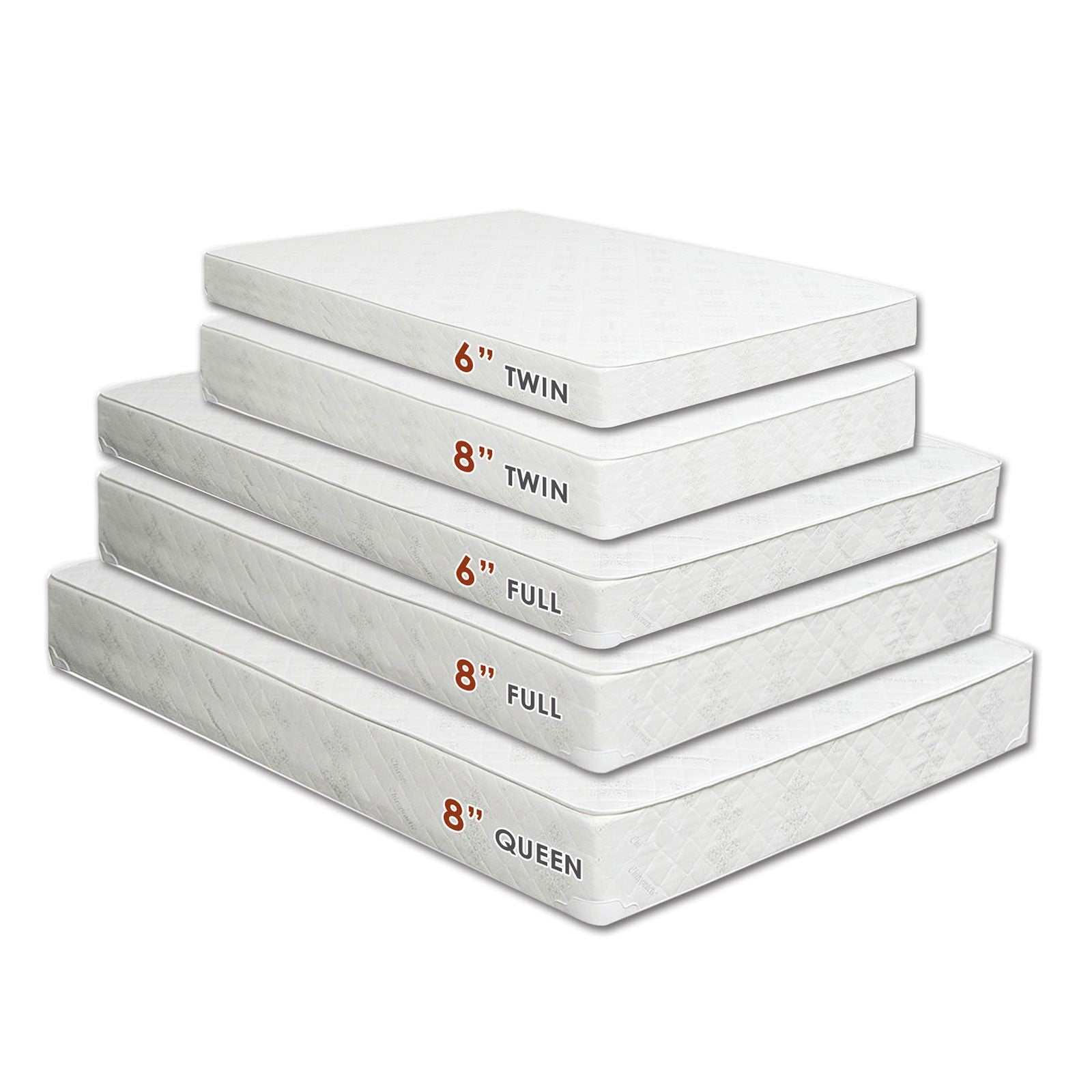 Daisy White 6" Bunkie Board Combo Twin XL Mattress - Image 2